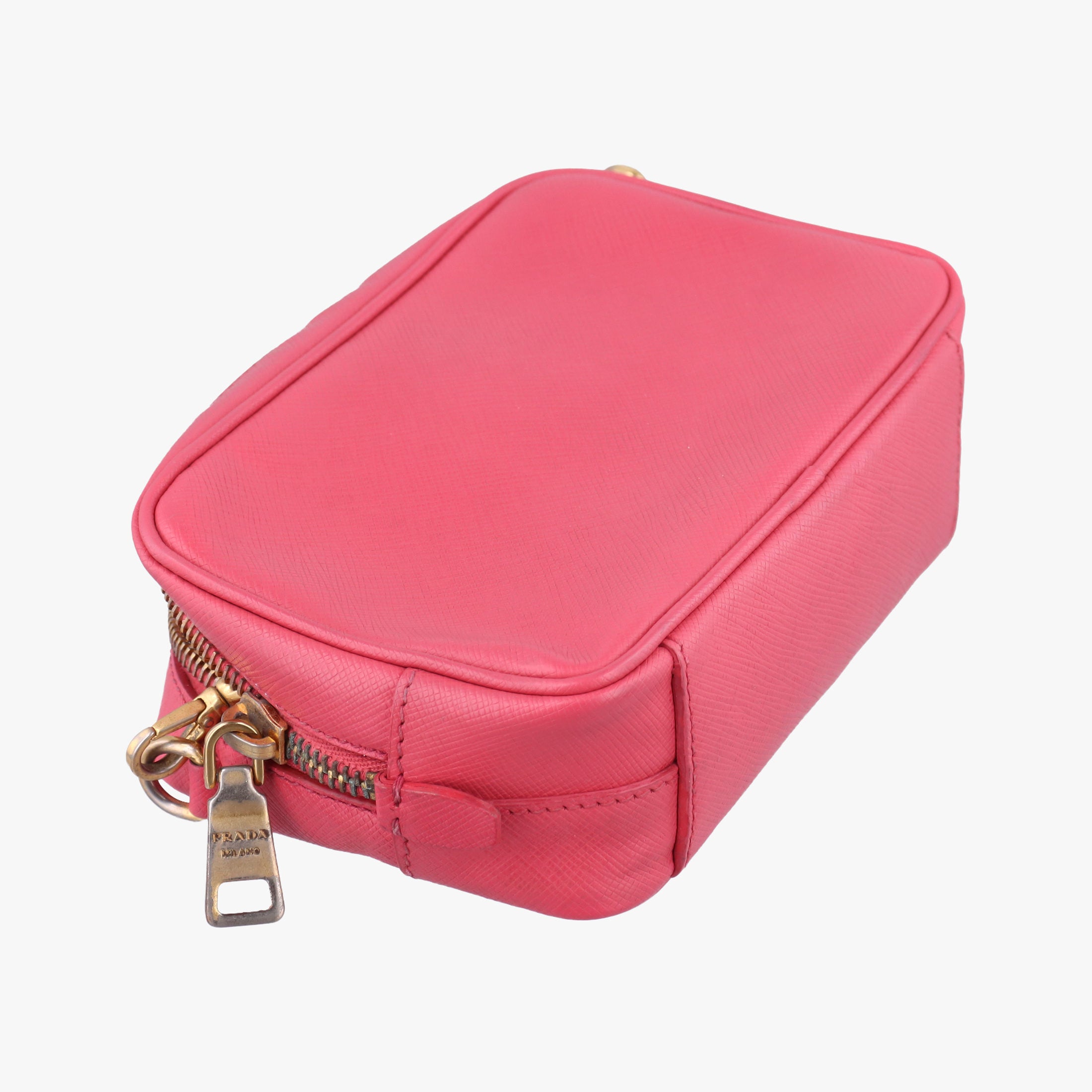 Vintage Prada VITELLO PHENIX Messenger Camera Rose SAFFIANO Leather 1N1674 shoulderbag | stylenewstar