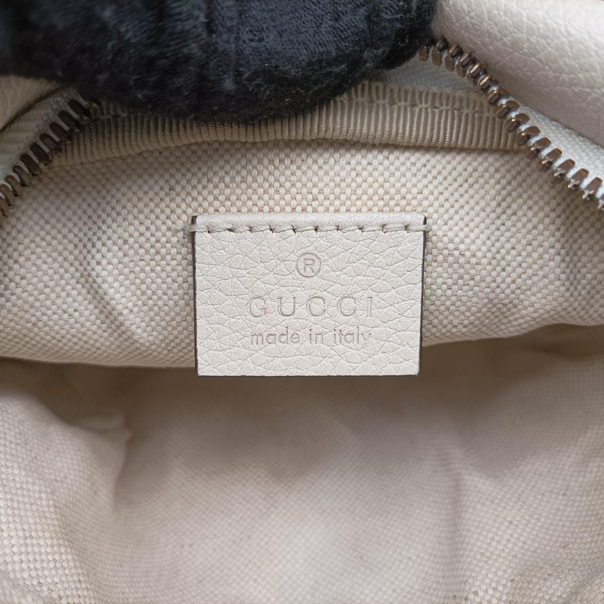 Secondhand Gucci Gucci print White Leather 527792 bum bag/waist bag | stylenewstar