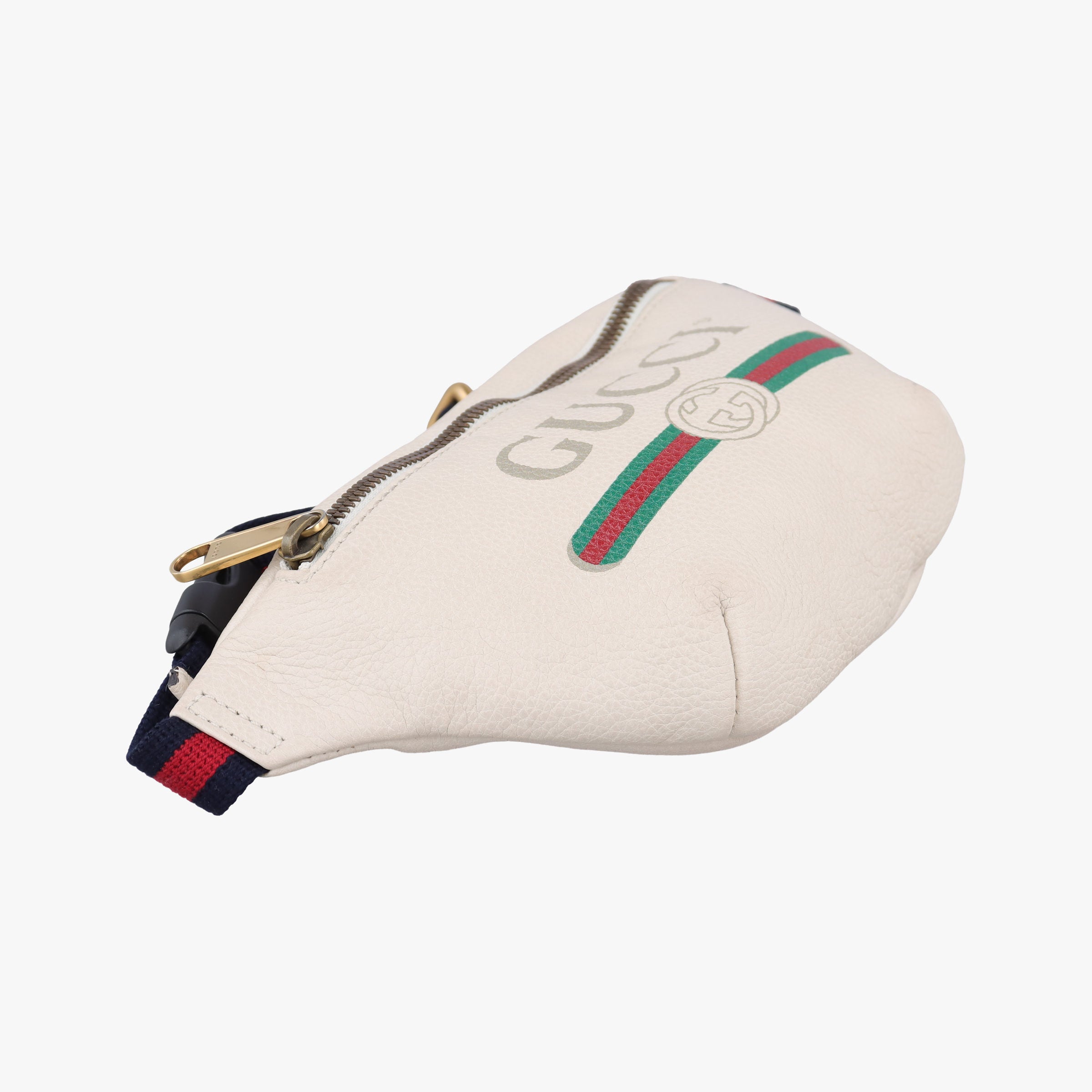 Secondhand Gucci Gucci print White Leather 527792 bum bag/waist bag | stylenewstar
