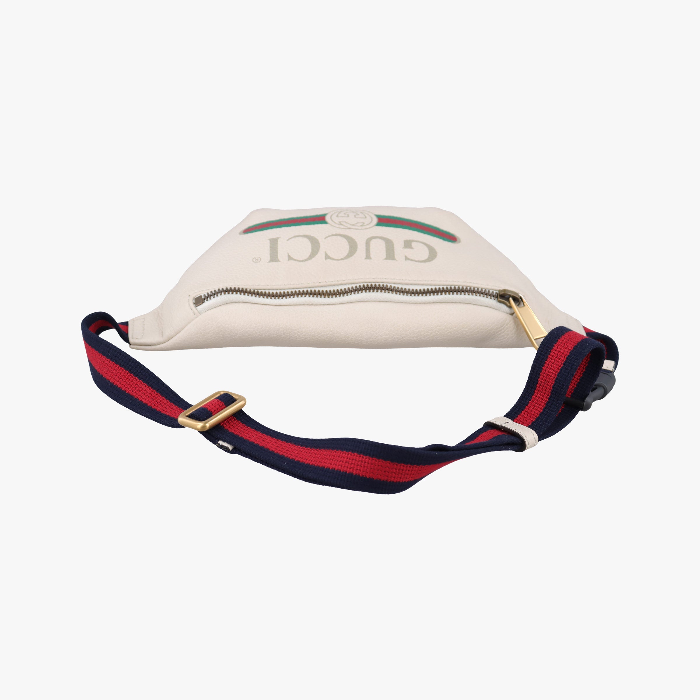 Secondhand Gucci Gucci print White Leather 527792 bum bag/waist bag | stylenewstar