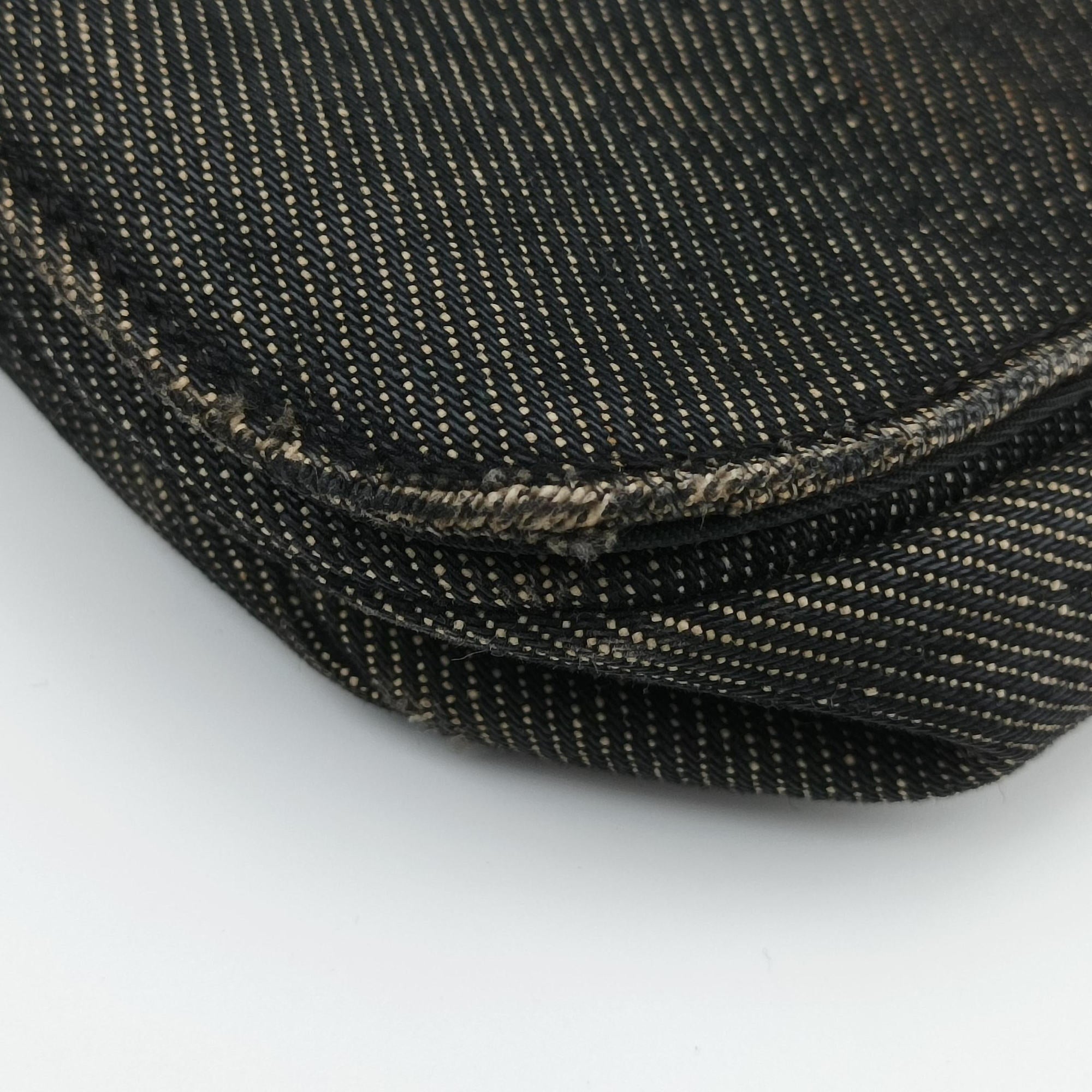 Vintage Christian Dior Malice pearl Gray Denim × Leather  shoulderbag | stylenewstar