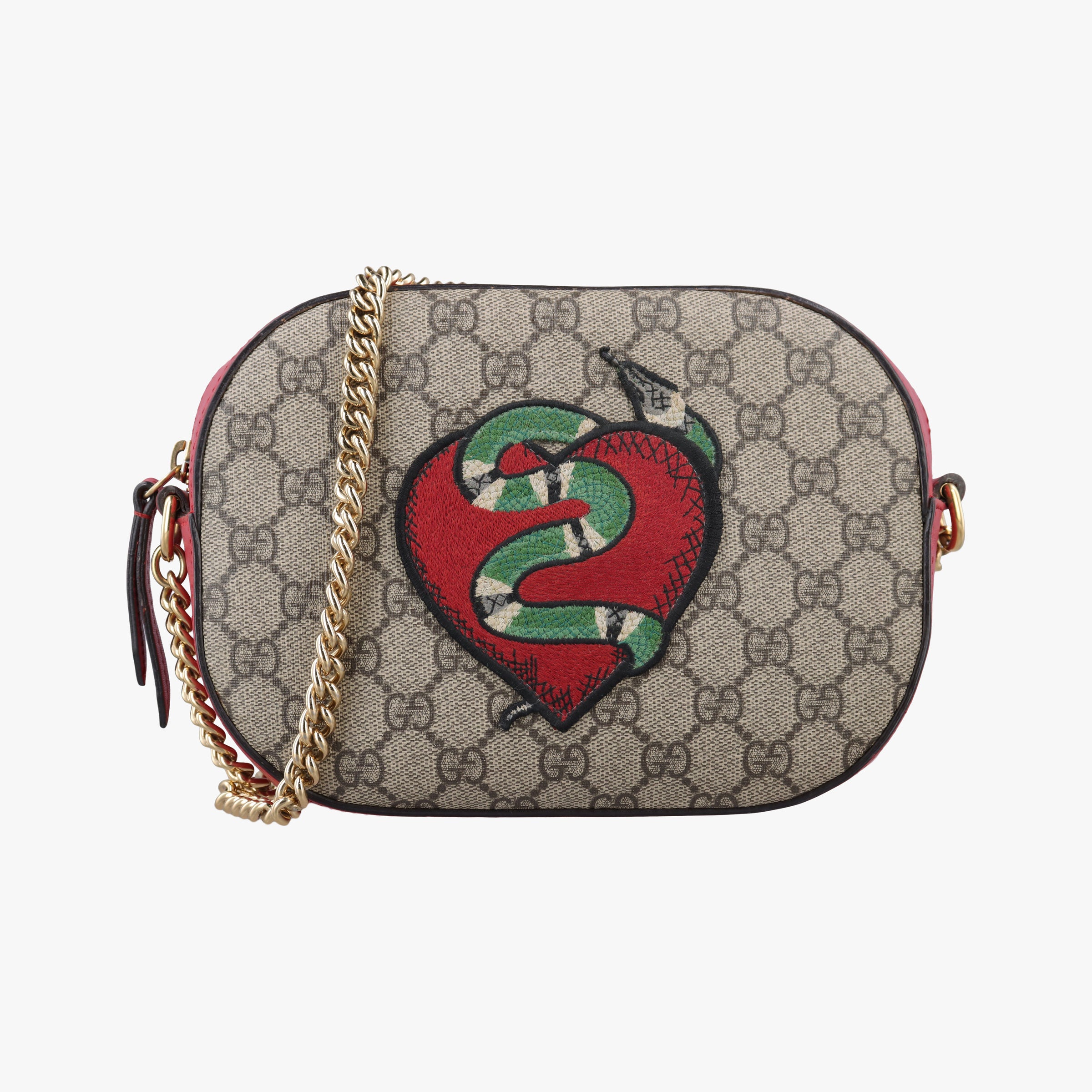 Secondhand Gucci GG Supreme Blooms beige×red×Multicolor PVC coated canvas×leather 409535 shoulderbag | stylenewstar