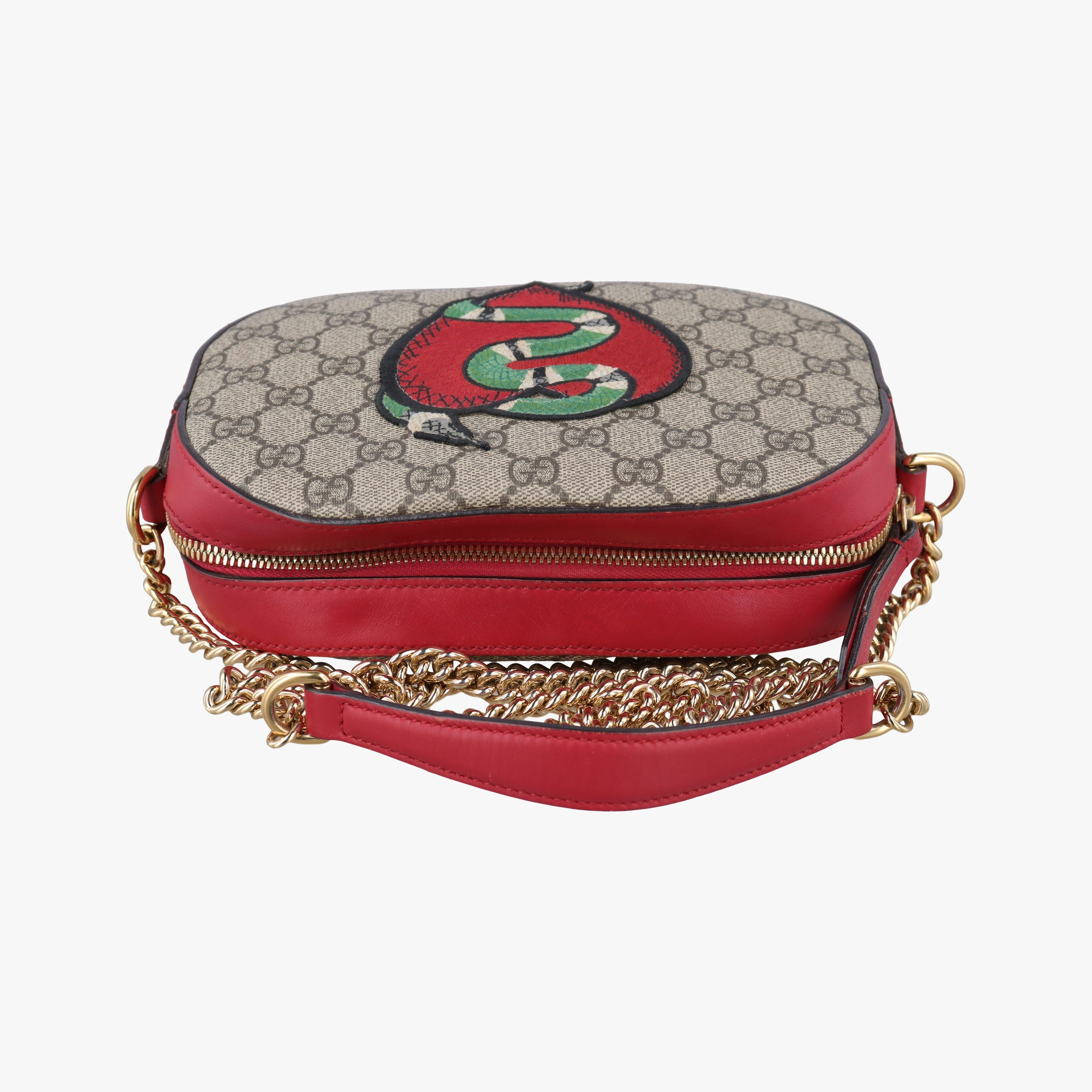 Secondhand Gucci GG Supreme Blooms beige×red×Multicolor PVC coated canvas×leather 409535 shoulderbag | stylenewstar