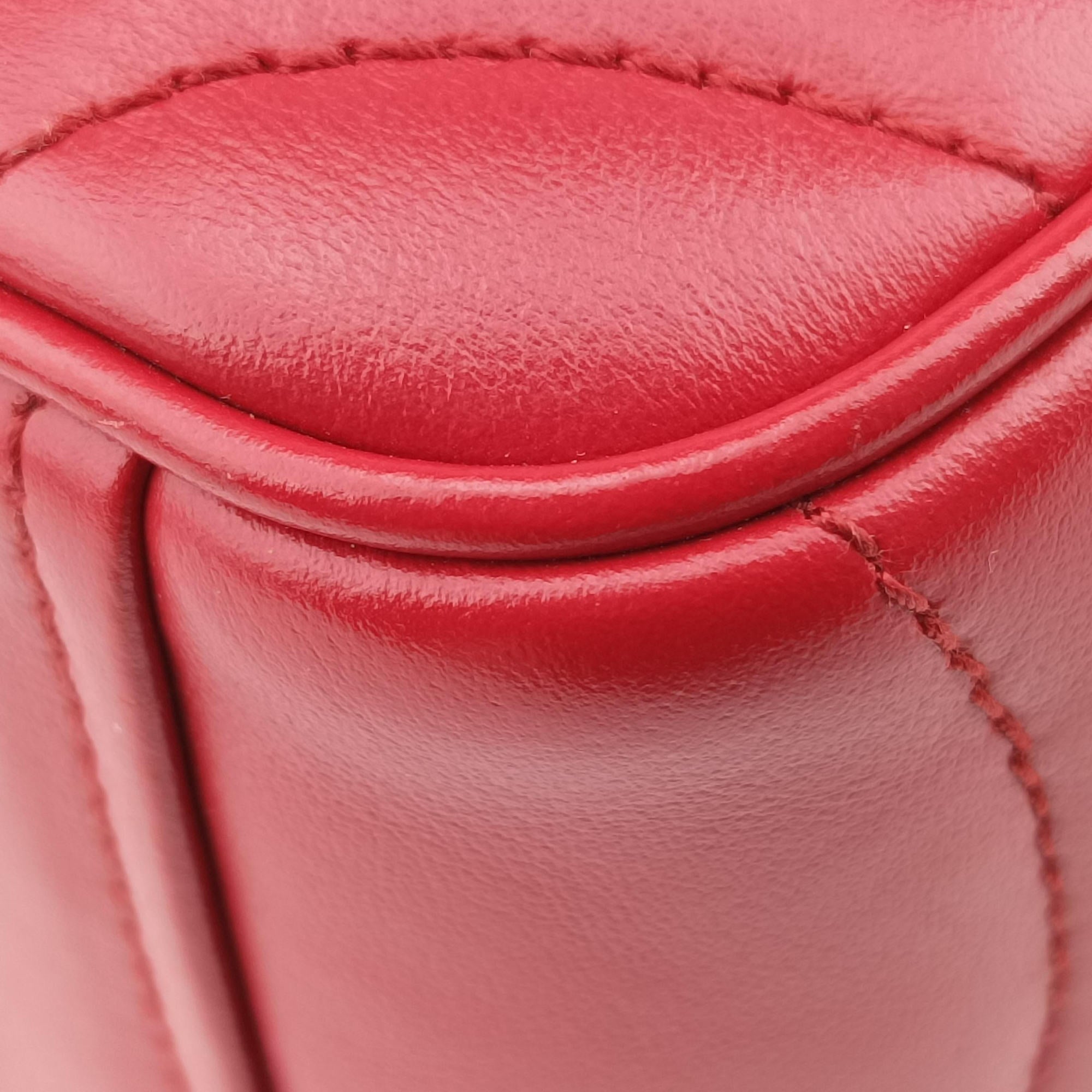 Vintage Prada Diagramme Red Leather 1BH083 shoulderbag | stylenewstar