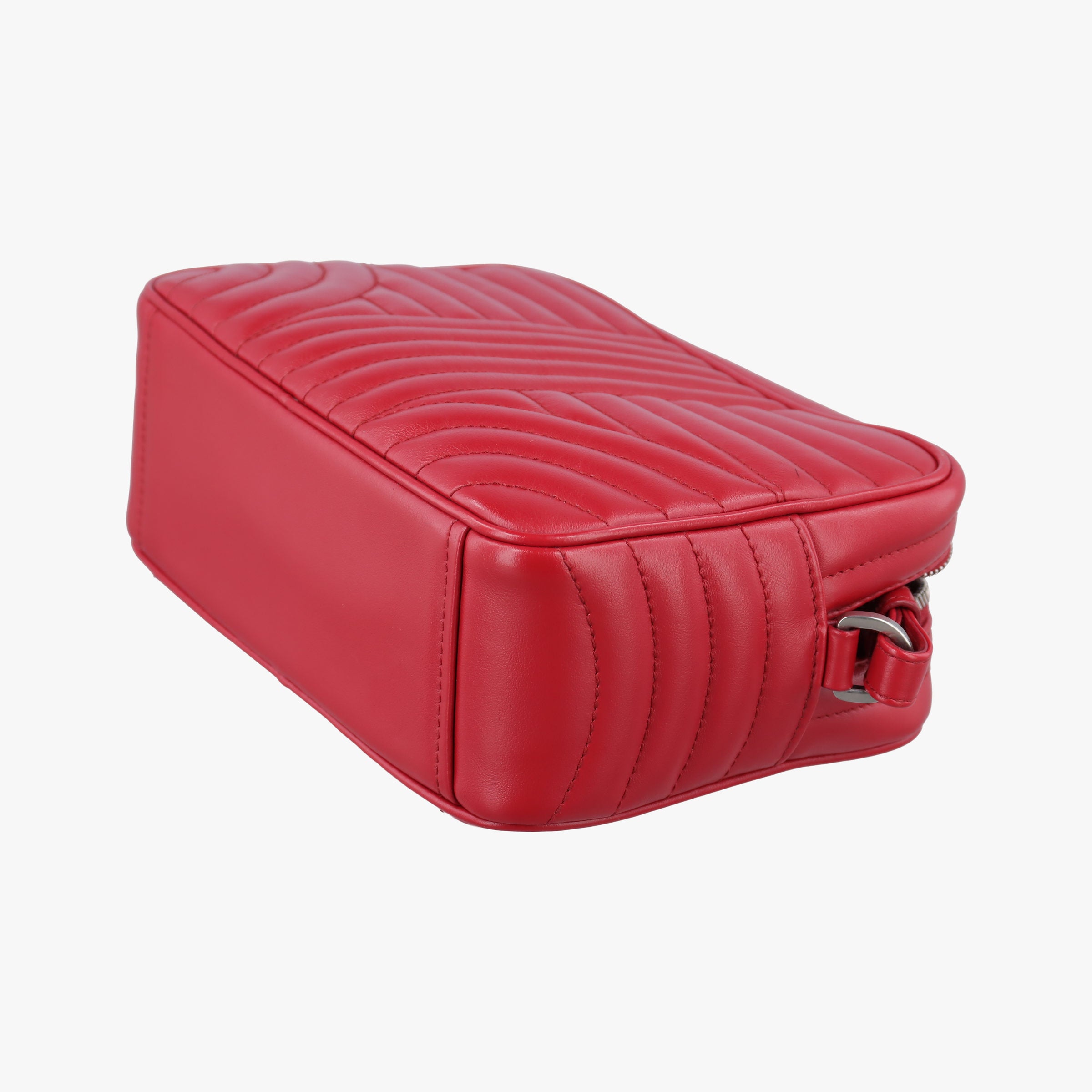 Vintage Prada Diagramme Red Leather 1BH083 shoulderbag | stylenewstar