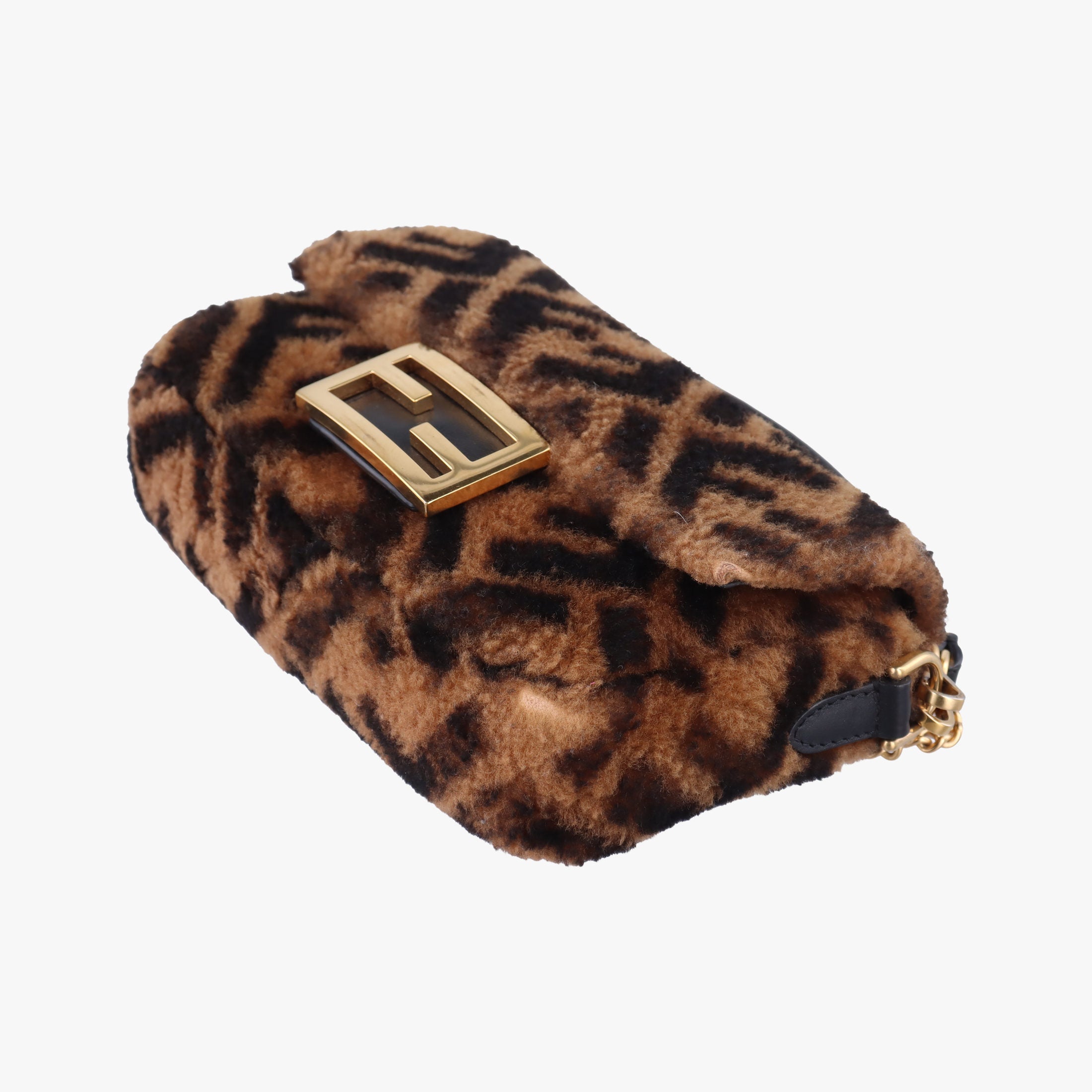 Vintage Fendi BAGUETTE Brown×Black fur 8BS017 shoulderbag | stylenewstar