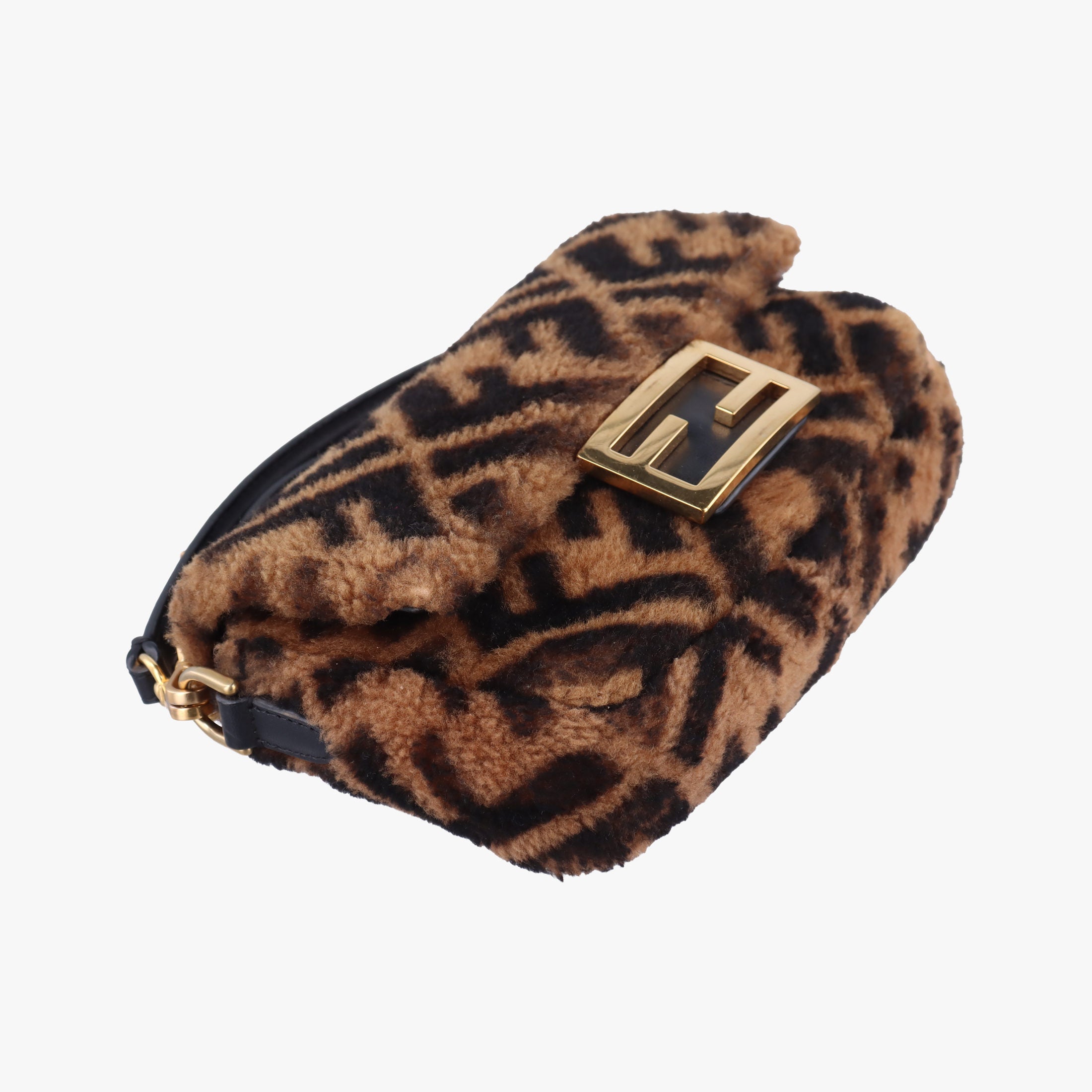 Vintage Fendi BAGUETTE Brown×Black fur 8BS017 shoulderbag | stylenewstar