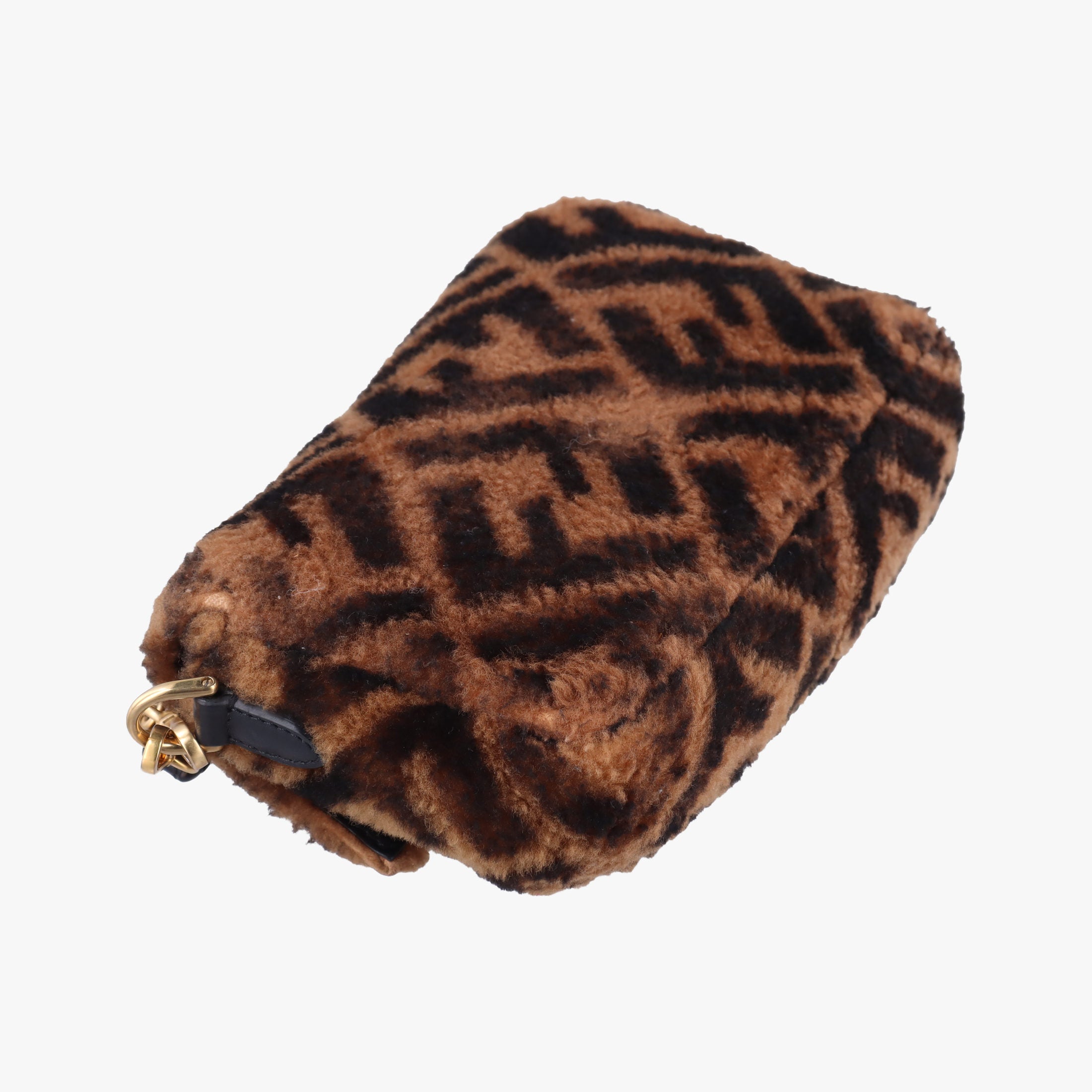 Vintage Fendi BAGUETTE Brown×Black fur 8BS017 shoulderbag | stylenewstar