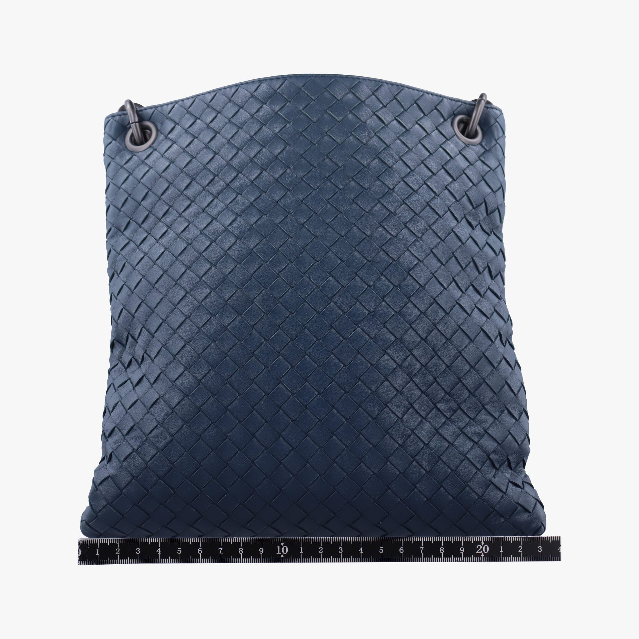 Pre-owned Bottega Veneta Intrecciato Navy lambskin  shoulderbag | stylenewstar