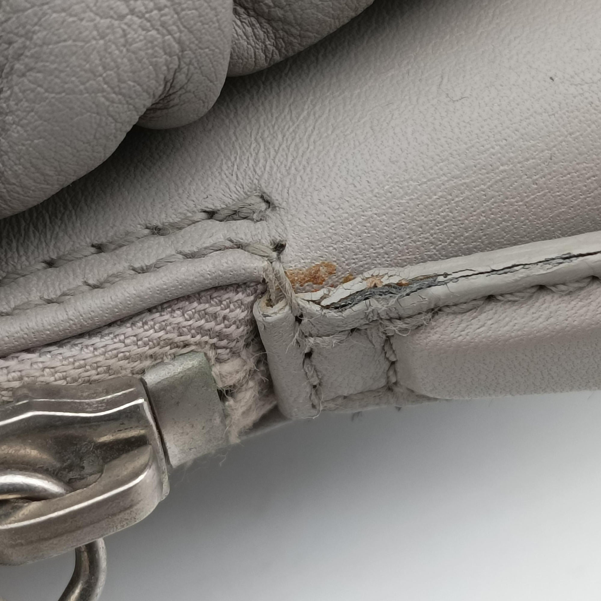 Pre-owned Christian Dior Karenina Grey lambskin  handbag | stylenewstar