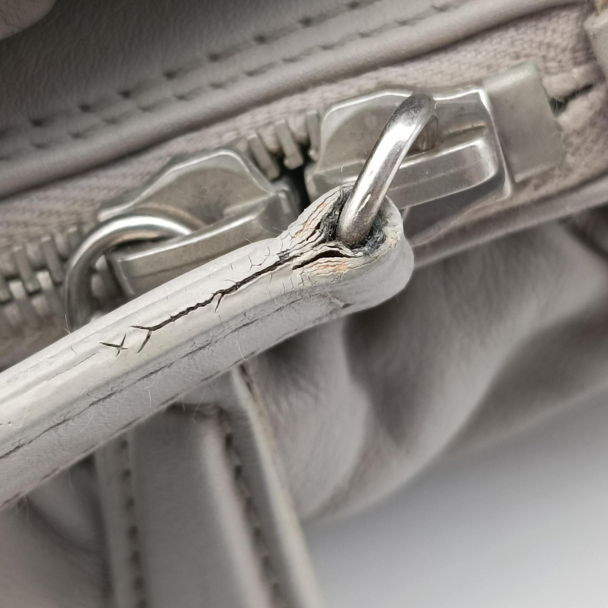 Pre-owned Christian Dior Karenina Grey lambskin  handbag | stylenewstar