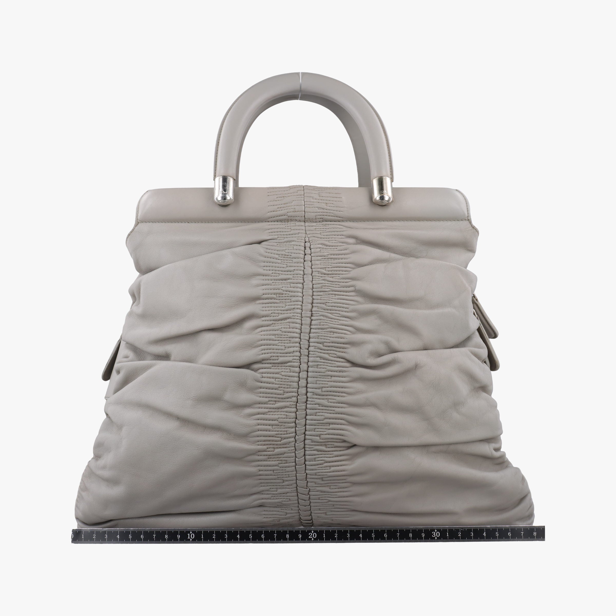 Pre-owned Christian Dior Karenina Grey lambskin  handbag | stylenewstar