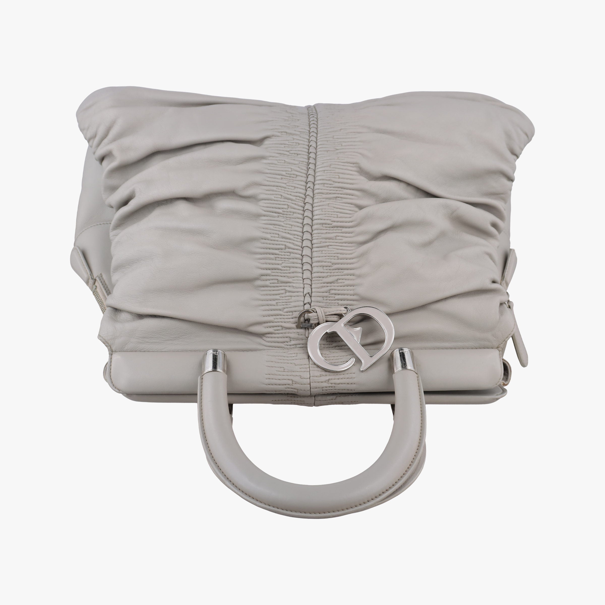 Pre-owned Christian Dior Karenina Grey lambskin  handbag | stylenewstar