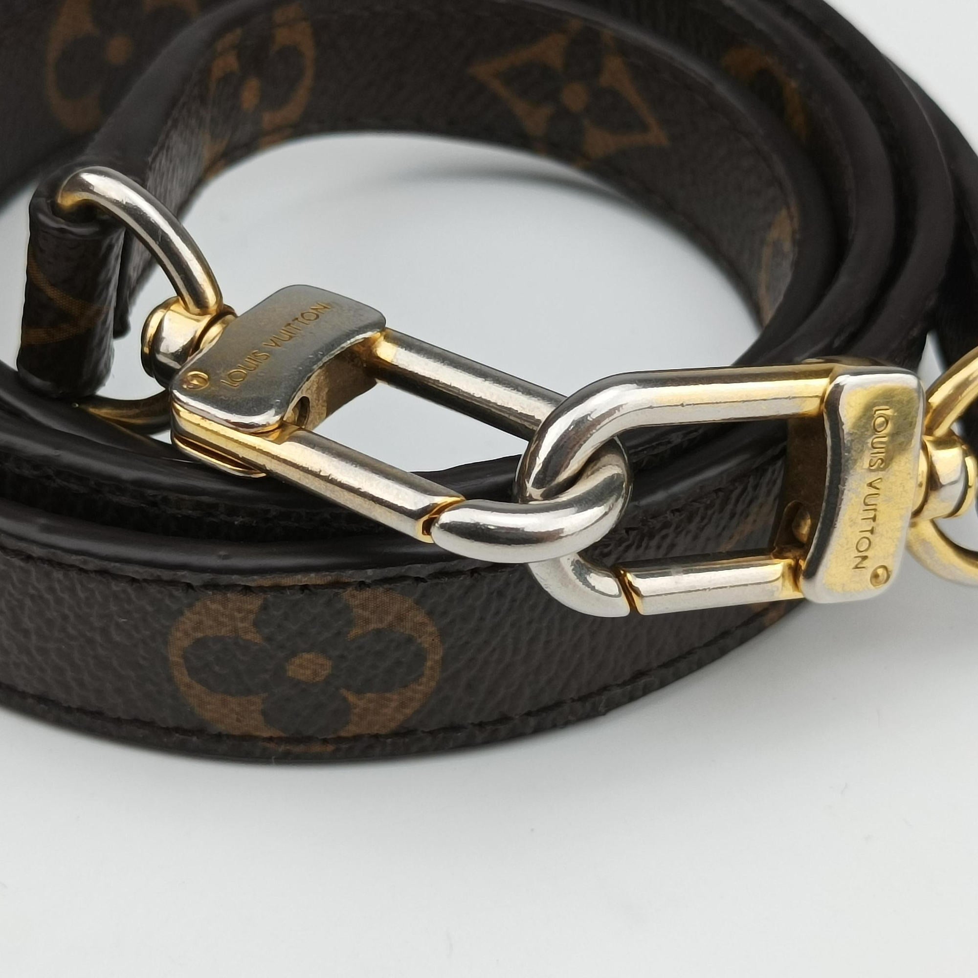 Pre-owned Louis Vuitton Pallas BB Brown×CERISE Monogram canvas×Calfskin M41241 shoulderbag | stylenewstar