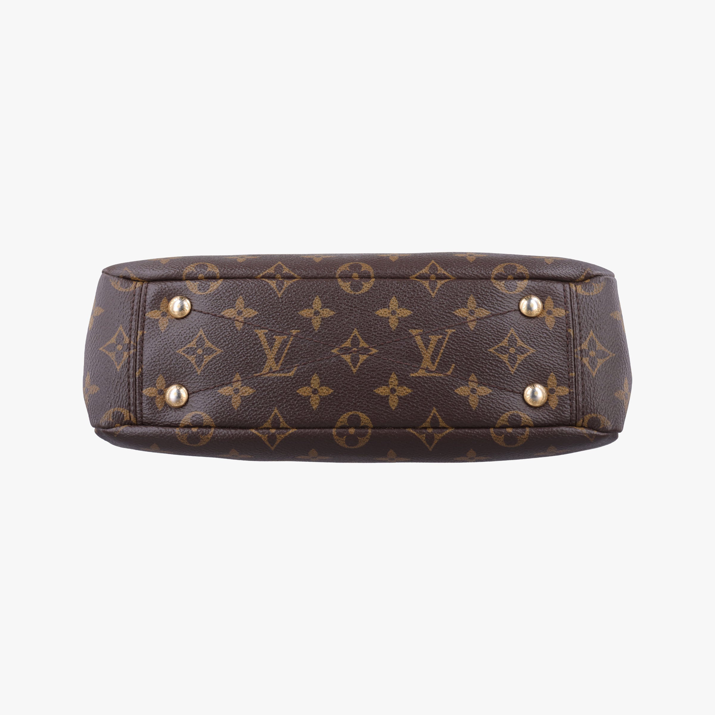 Pre-owned Louis Vuitton Pallas BB Brown×CERISE Monogram canvas×Calfskin M41241 shoulderbag | stylenewstar