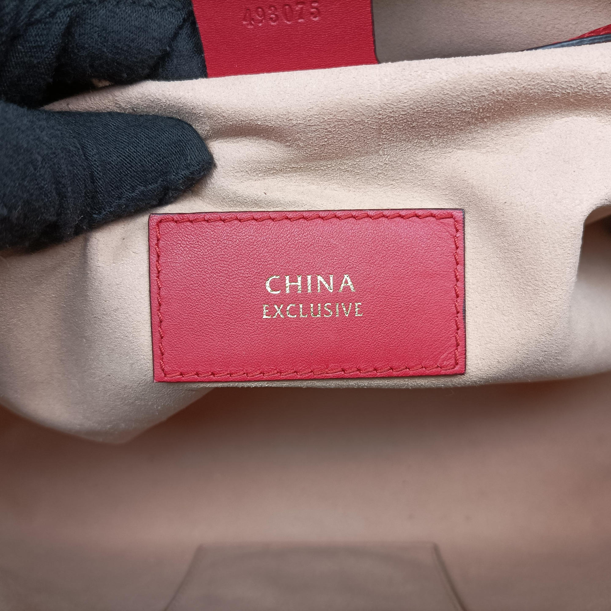 Secondhand Gucci GG SUPREME BOSTON beige×red PVC coated canvas× leather 409527 shoulderbag | stylenewstar
