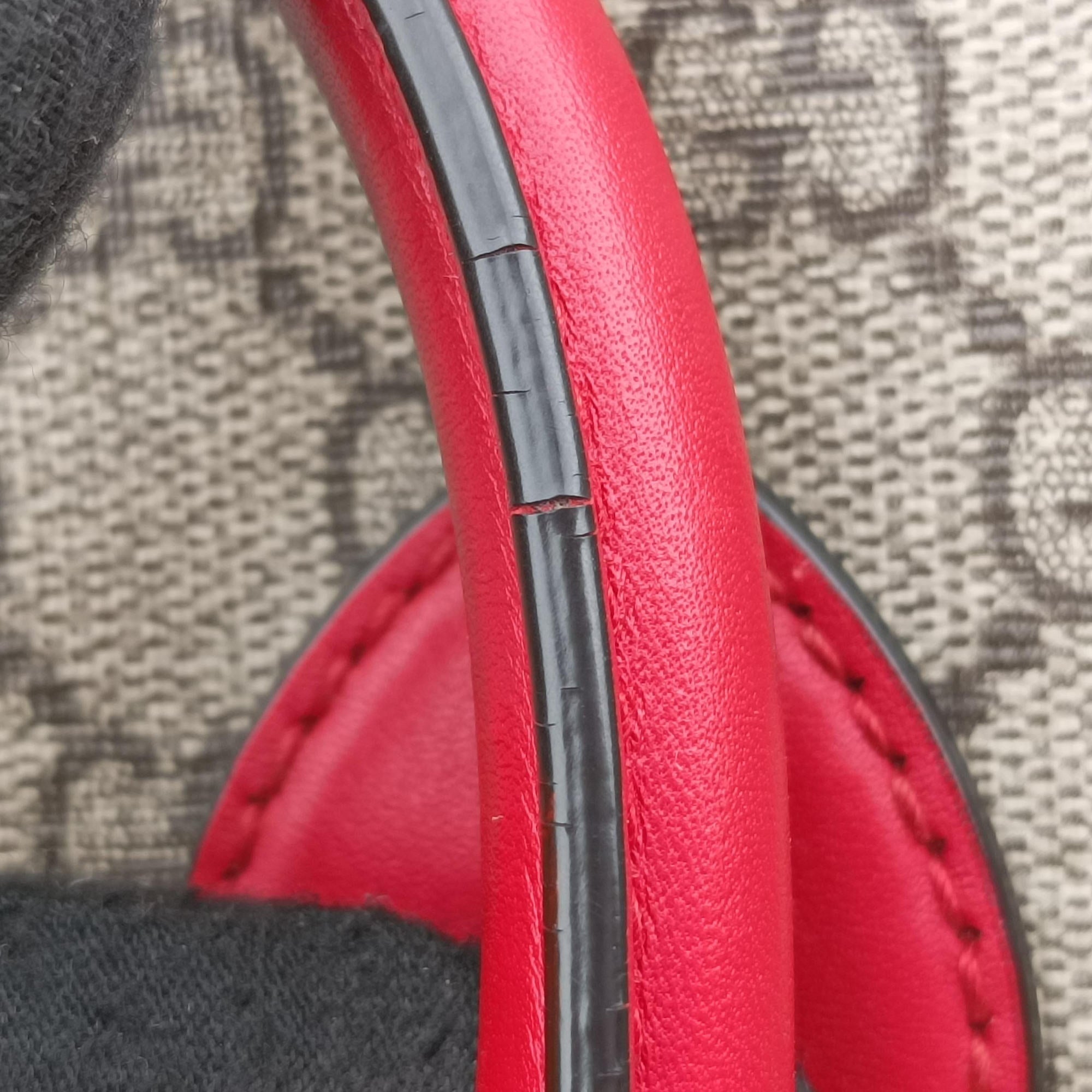Secondhand Gucci GG SUPREME BOSTON beige×red PVC coated canvas× leather 409527 shoulderbag | stylenewstar