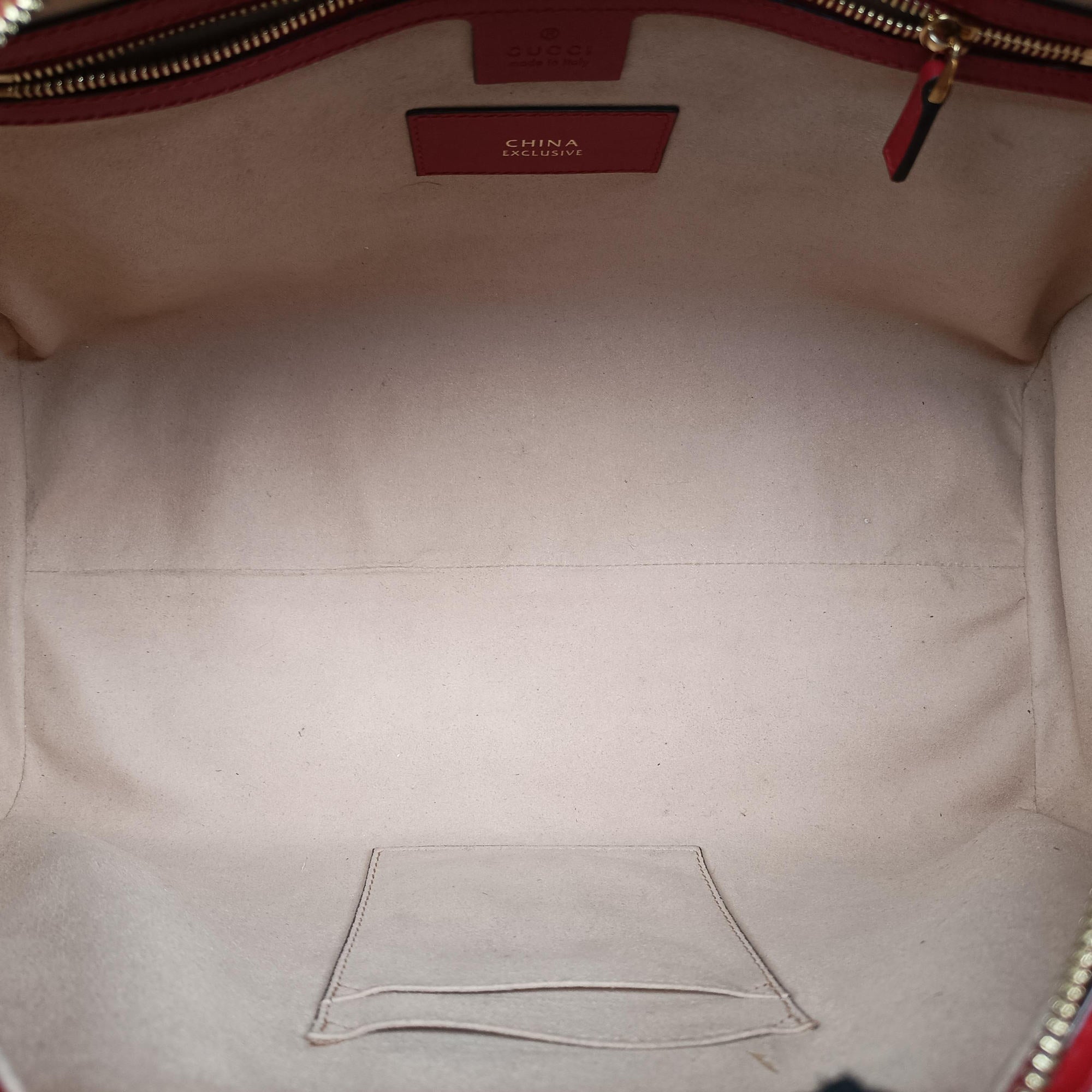 Secondhand Gucci GG SUPREME BOSTON beige×red PVC coated canvas× leather 409527 shoulderbag | stylenewstar