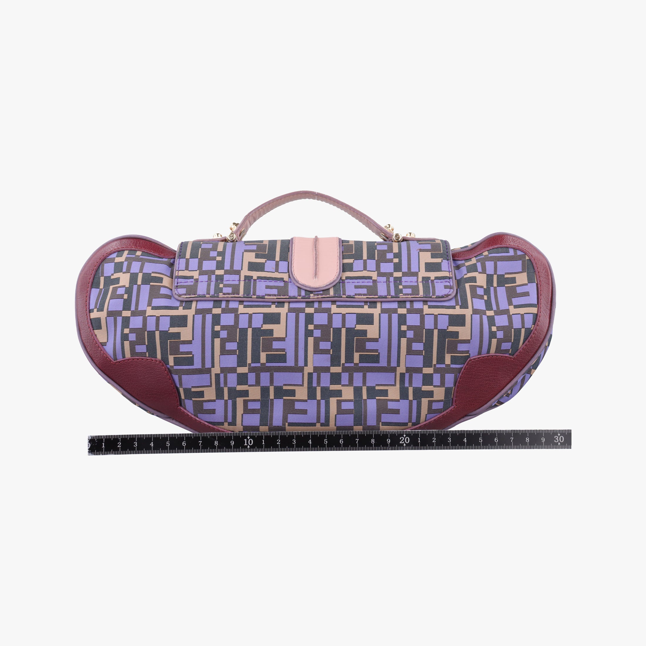 Pre-owned Fendi Zucca Vanity Mirror Multicolour nylon×leather 8BN133 shoulderbag | stylenewstar