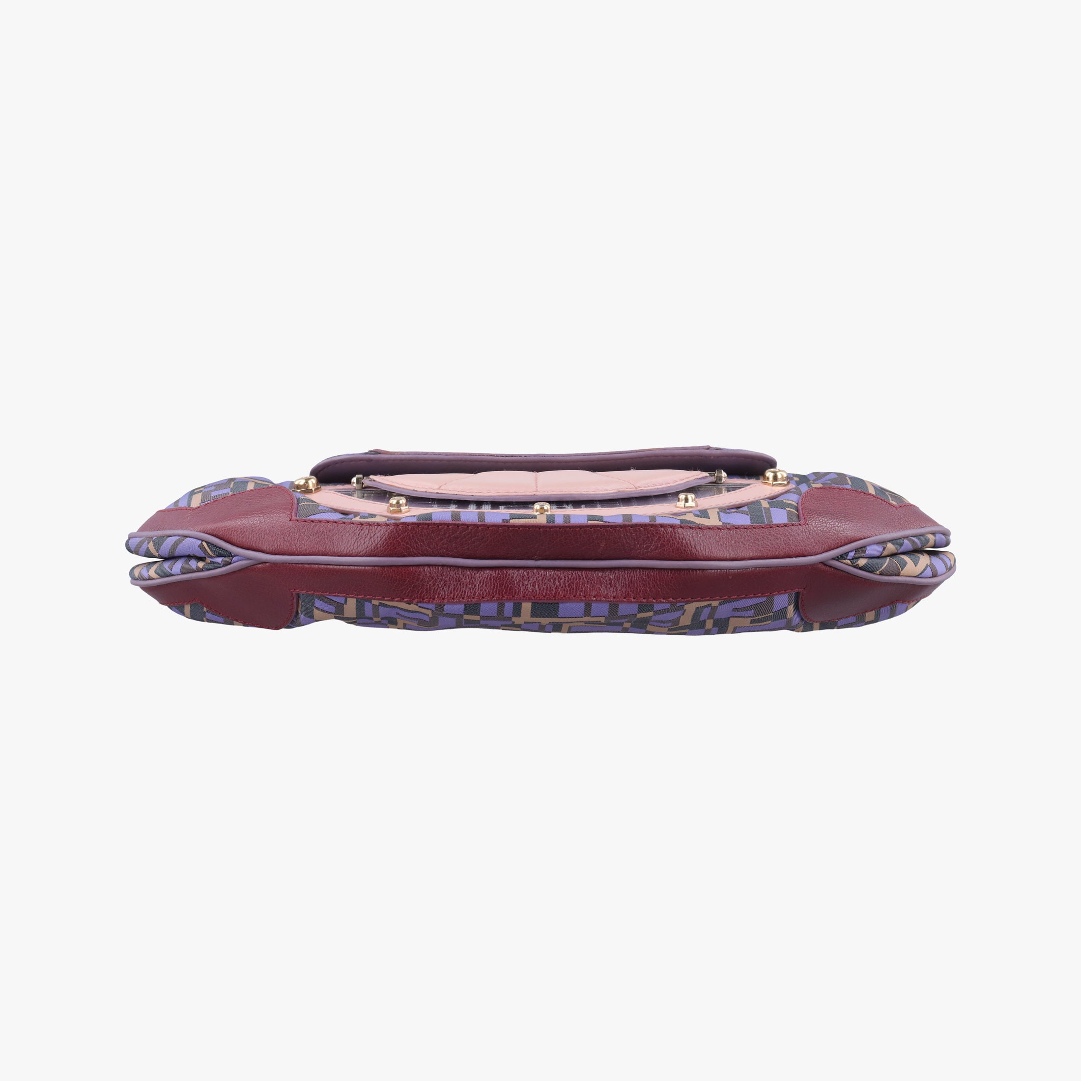 Pre-owned Fendi Zucca Vanity Mirror Multicolour nylon×leather 8BN133 shoulderbag | stylenewstar