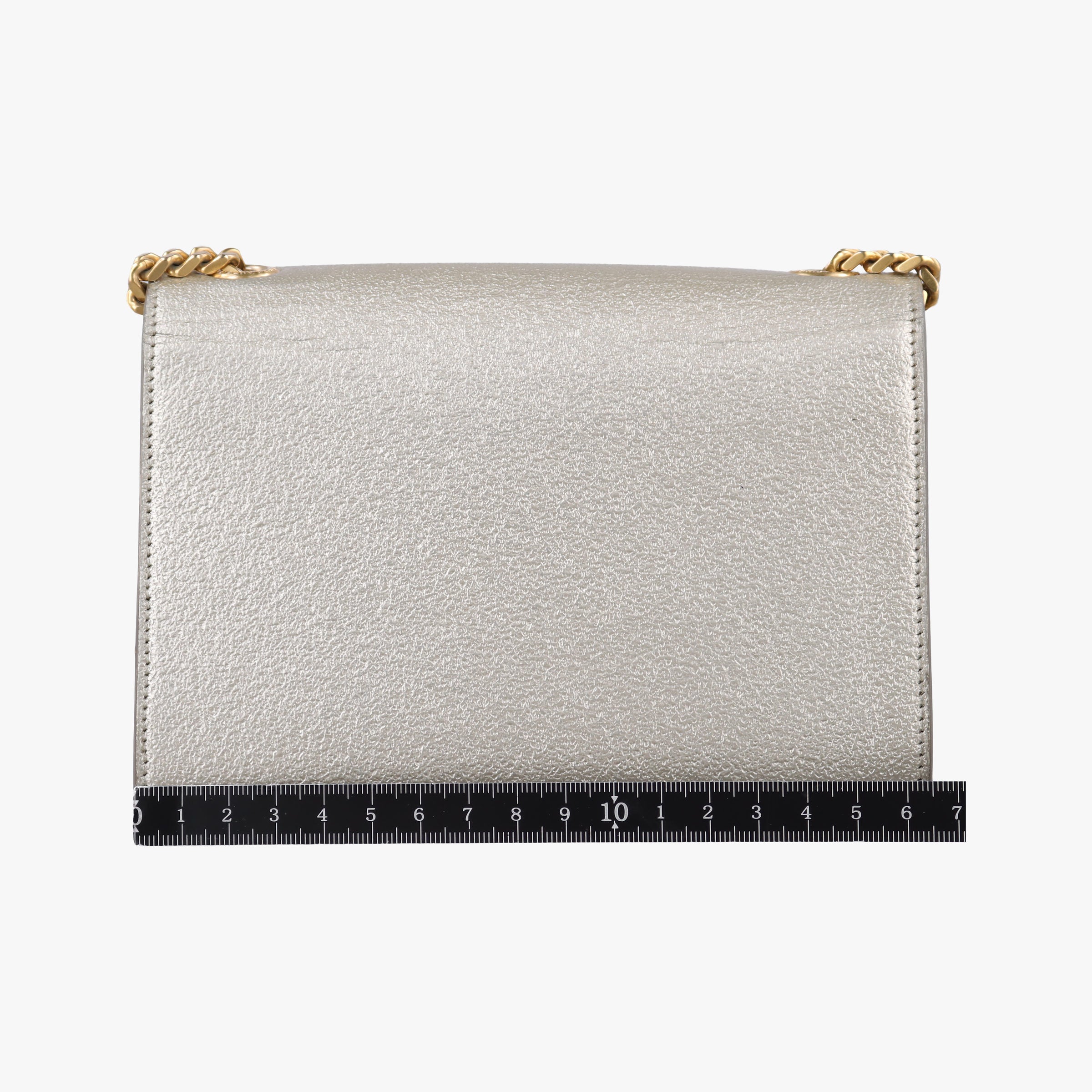 Pre-owned Yves Saint Laurent KATE Golden Leather 354121 shoulderbag | stylenewstar