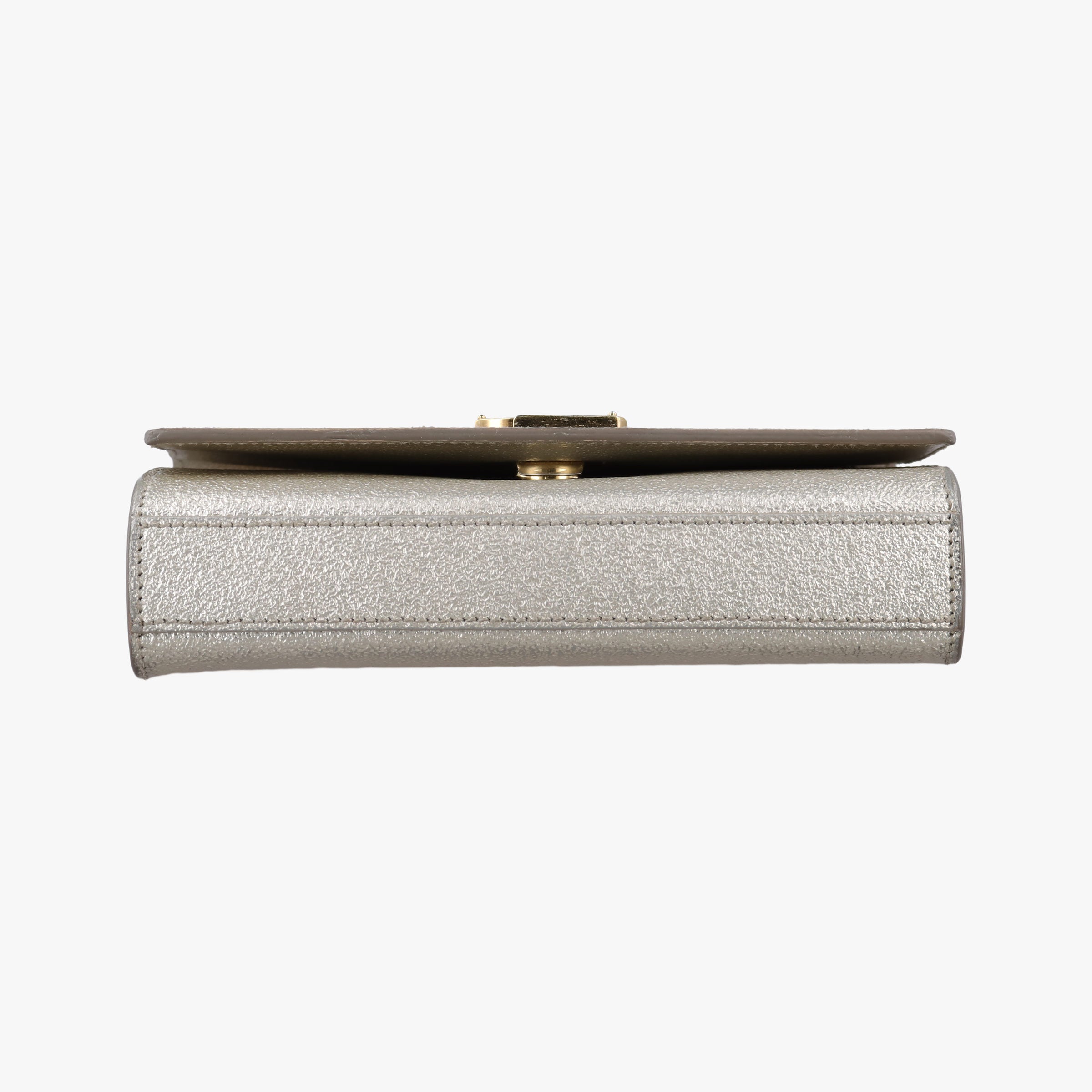 Pre-owned Yves Saint Laurent KATE Golden Leather 354121 shoulderbag | stylenewstar