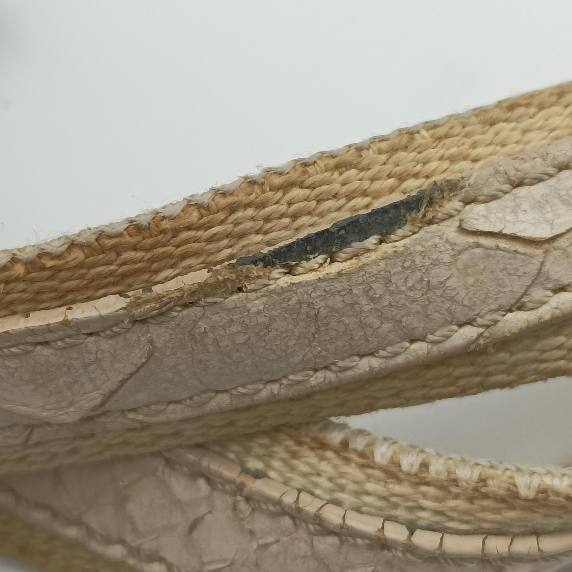 Pre-owned Christian Dior Street Chic Beige x White Canvas x Snake Leather  handbag | stylenewstar