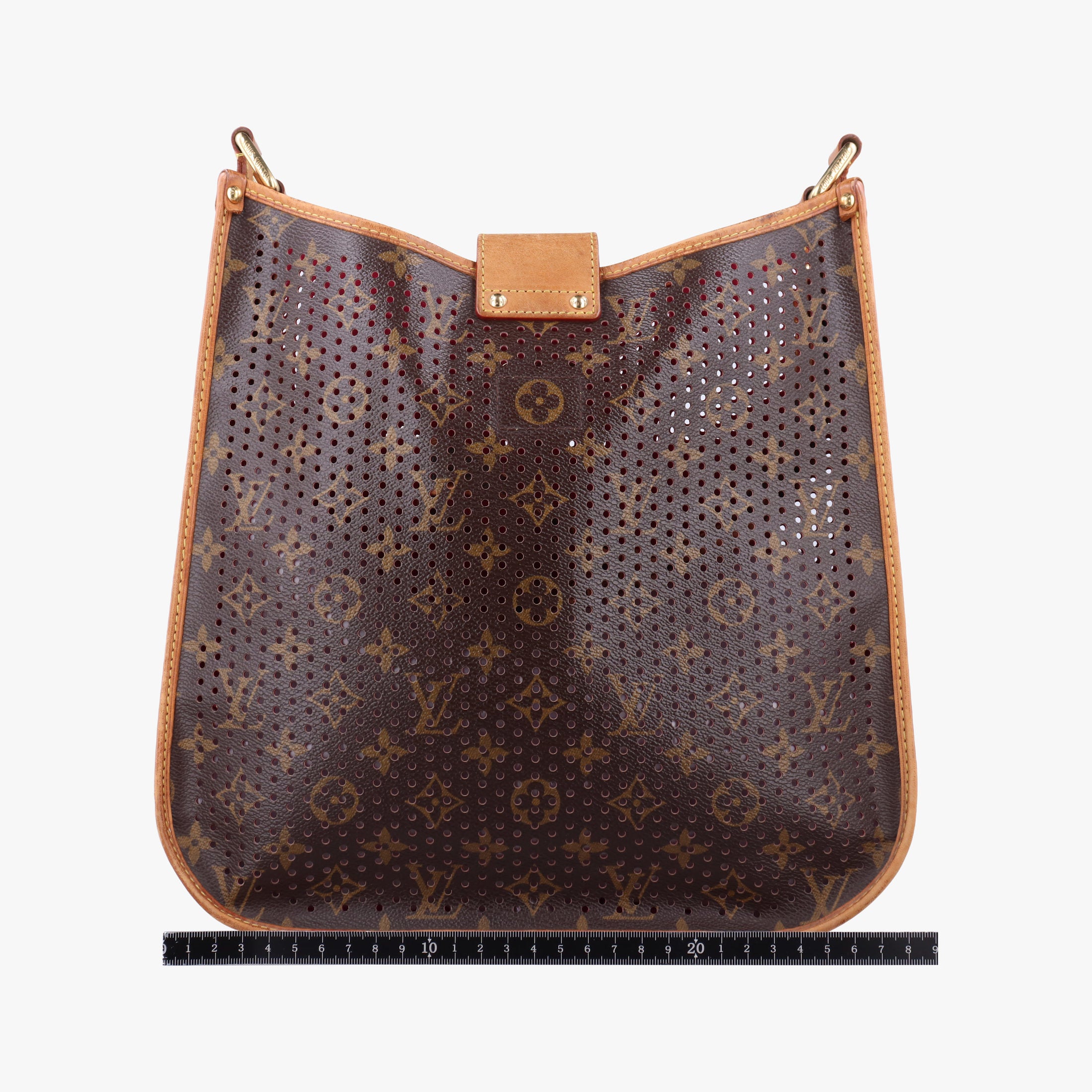 Pre-owned Louis Vuitton Musette brown×FUCHSIA Monogram Perforated M95172 shoulderbag | stylenewstar