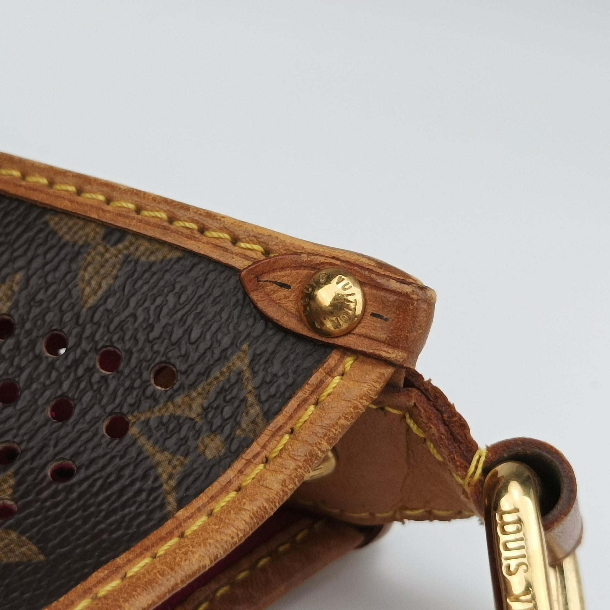 Pre-owned Louis Vuitton Musette brown×FUCHSIA Monogram Perforated M95172 shoulderbag | stylenewstar