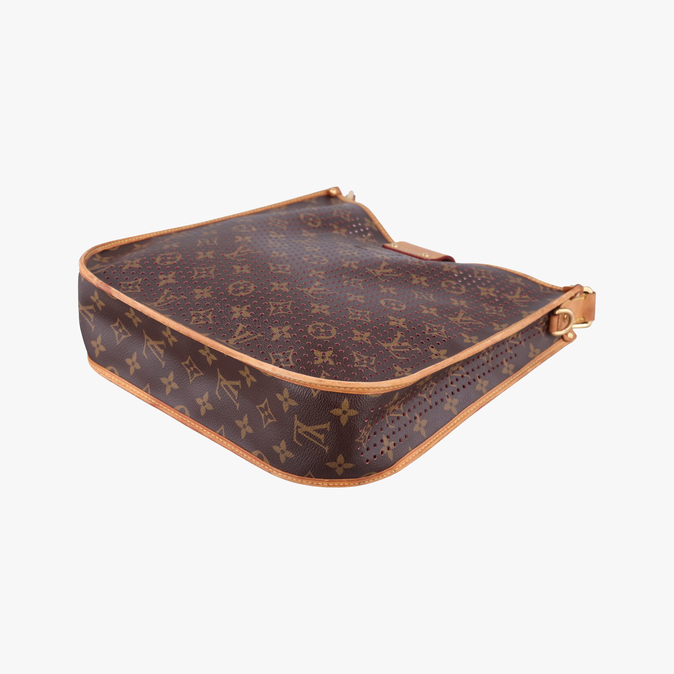 Pre-owned Louis Vuitton Musette brown×FUCHSIA Monogram Perforated M95172 shoulderbag | stylenewstar