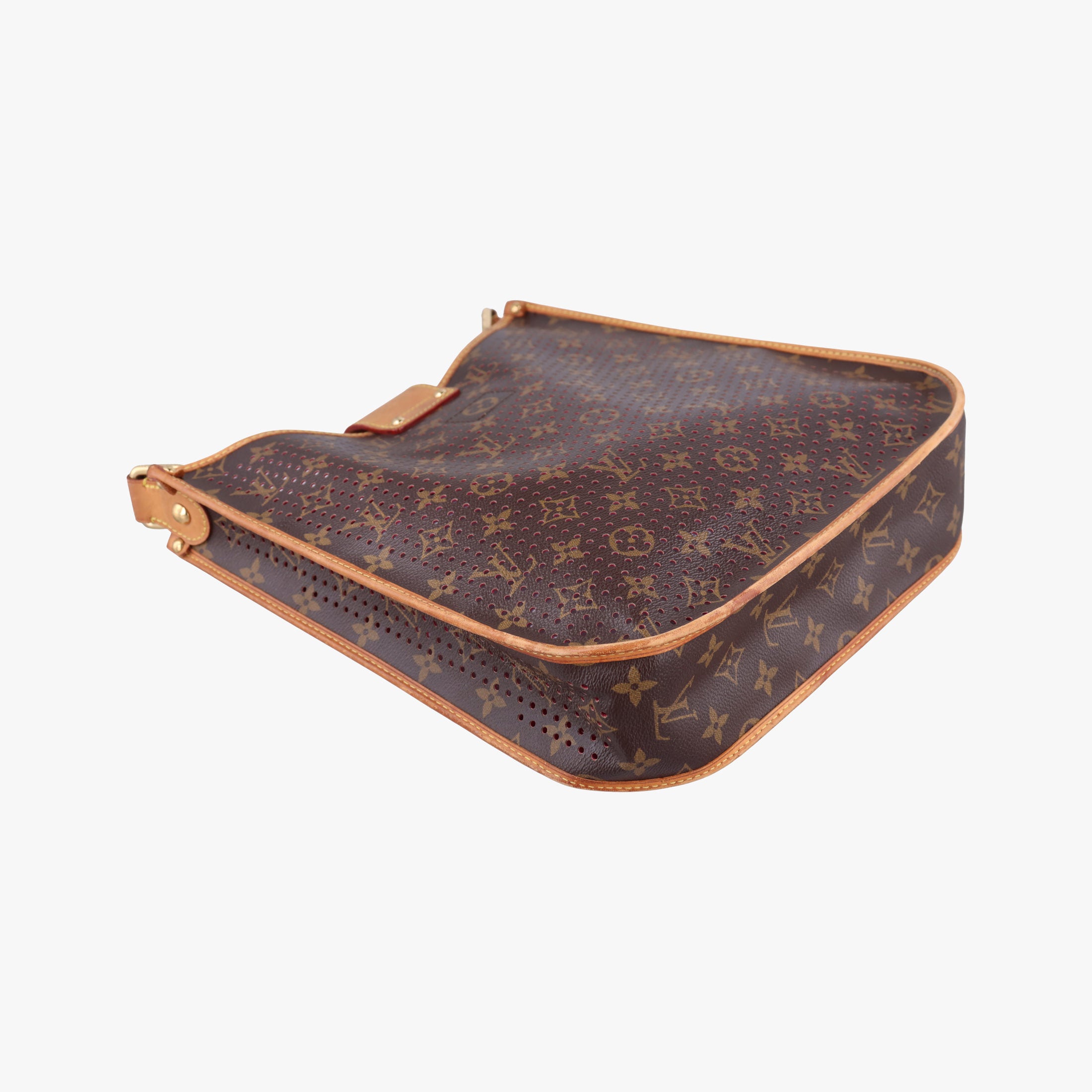 Pre-owned Louis Vuitton Musette brown×FUCHSIA Monogram Perforated M95172 shoulderbag | stylenewstar
