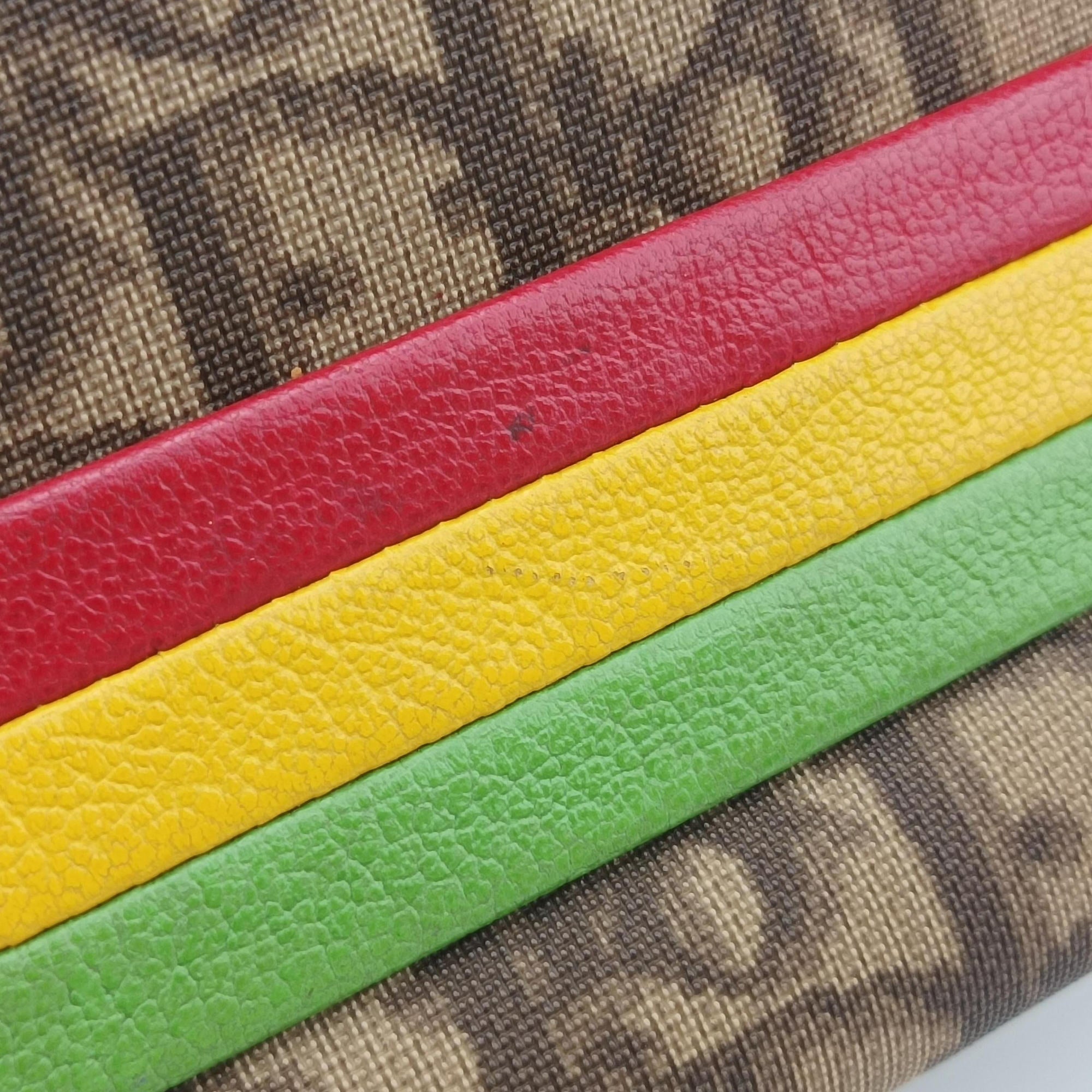 Pre-owned Christian Dior Rasta Trotter Messenger beige×Multicolour PVC coated canvas x leather  shoulderbag | stylenewstar