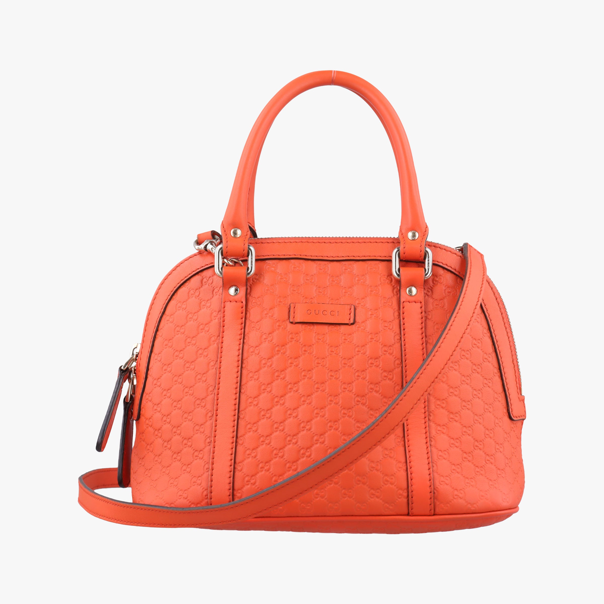 Pre-owned Gucci Microguccissima Orange Leather 449654 shoulderbag | stylenewstar