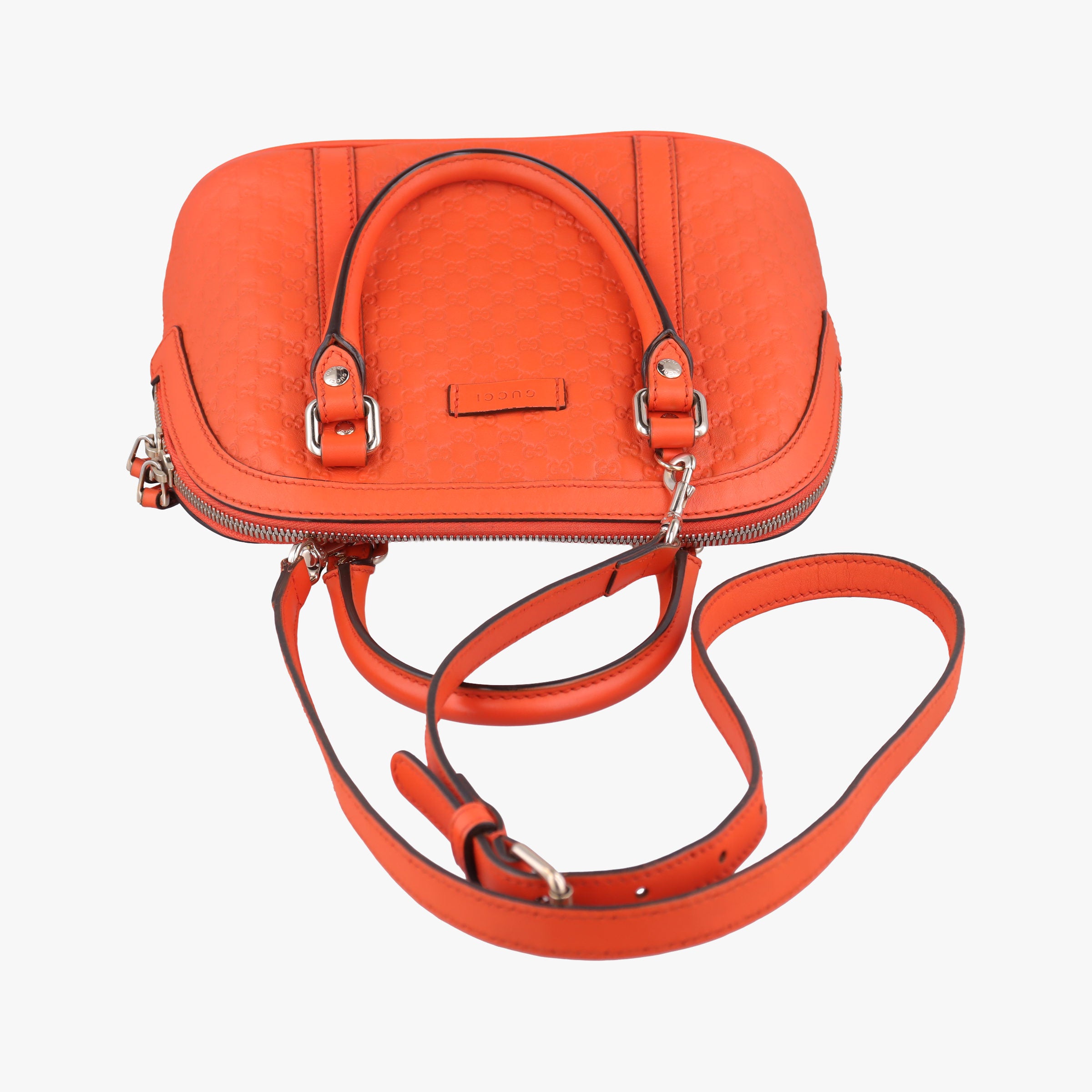 Pre-owned Gucci Microguccissima Orange Leather 449654 shoulderbag | stylenewstar
