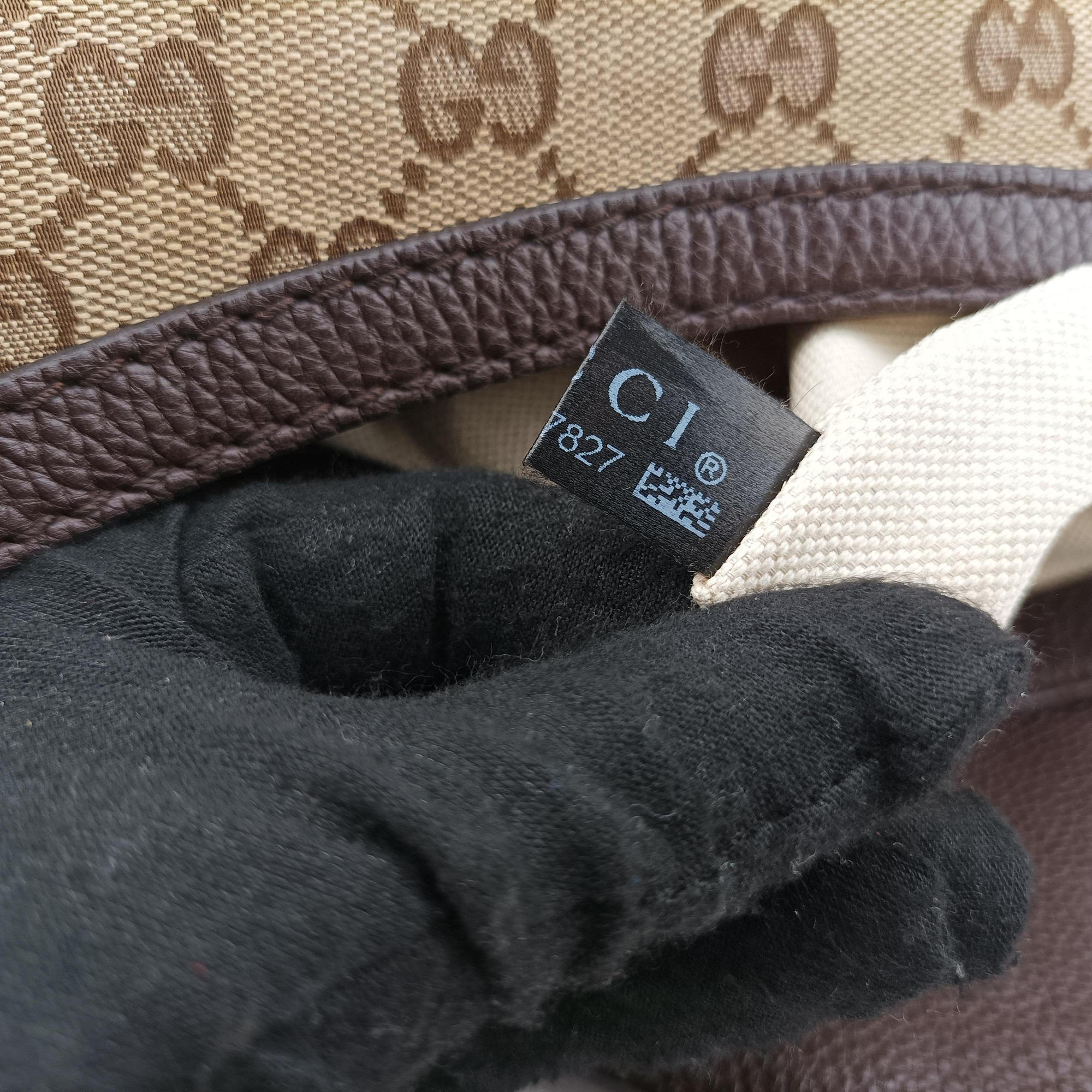 Vintage Gucci Guccissima Techno Horsebit Brown x Burgundy canvas×leather 240236 shoulderbag | stylenewstar