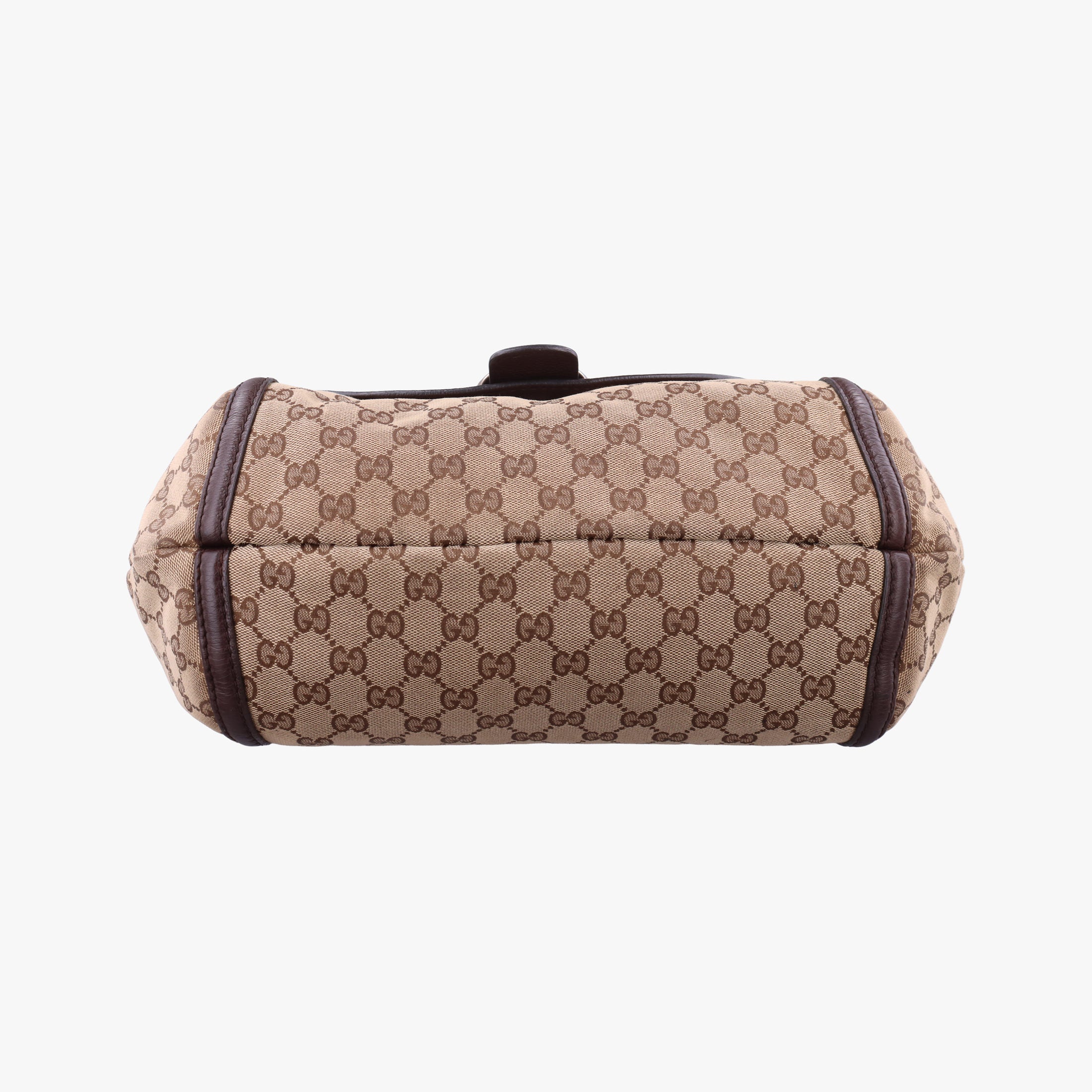 Vintage Gucci Guccissima Techno Horsebit Brown x Burgundy canvas×leather 240236 shoulderbag | stylenewstar