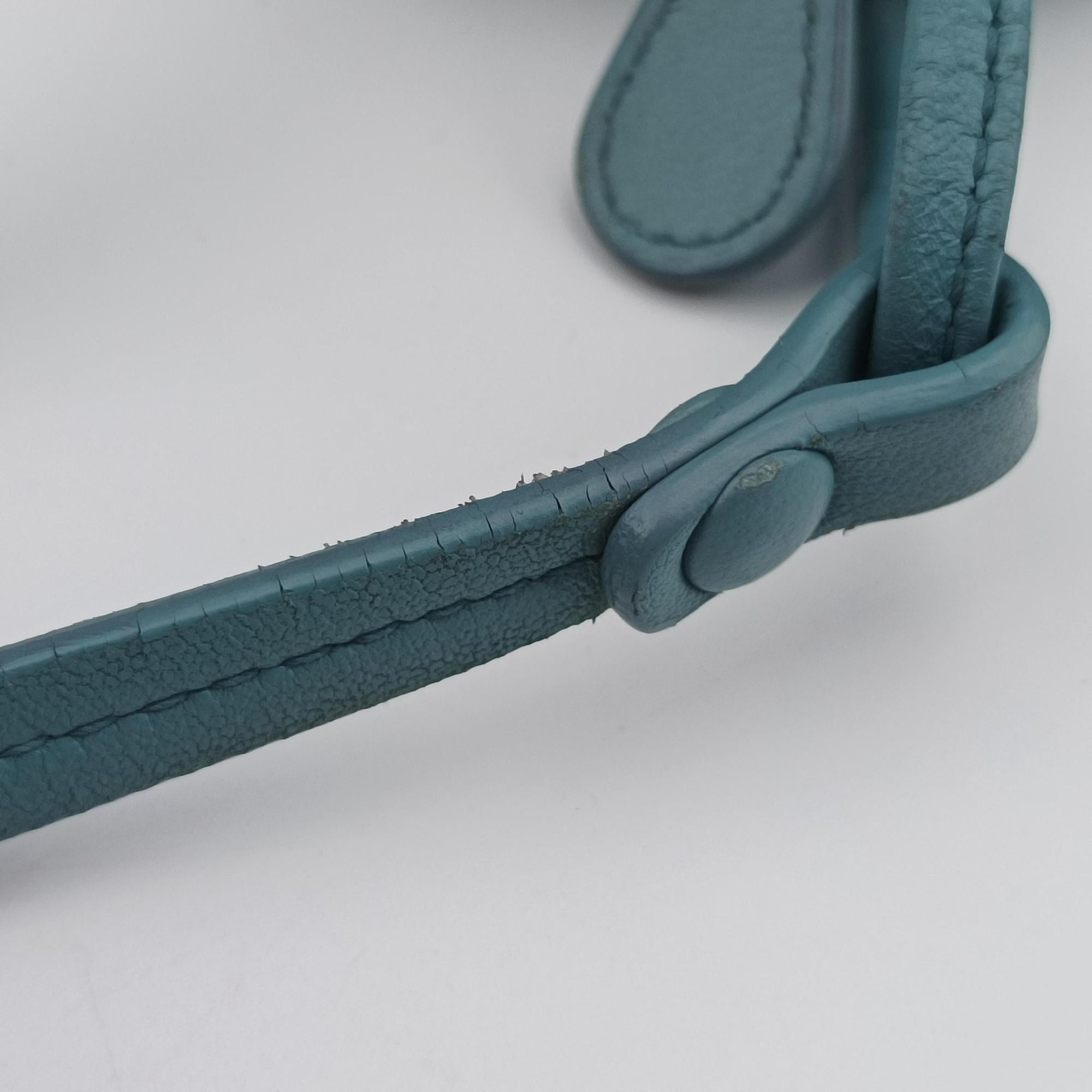 Secondhand Bottega Veneta Intrecciato Floral Nodini Blue lambskin  shoulderbag | stylenewstar