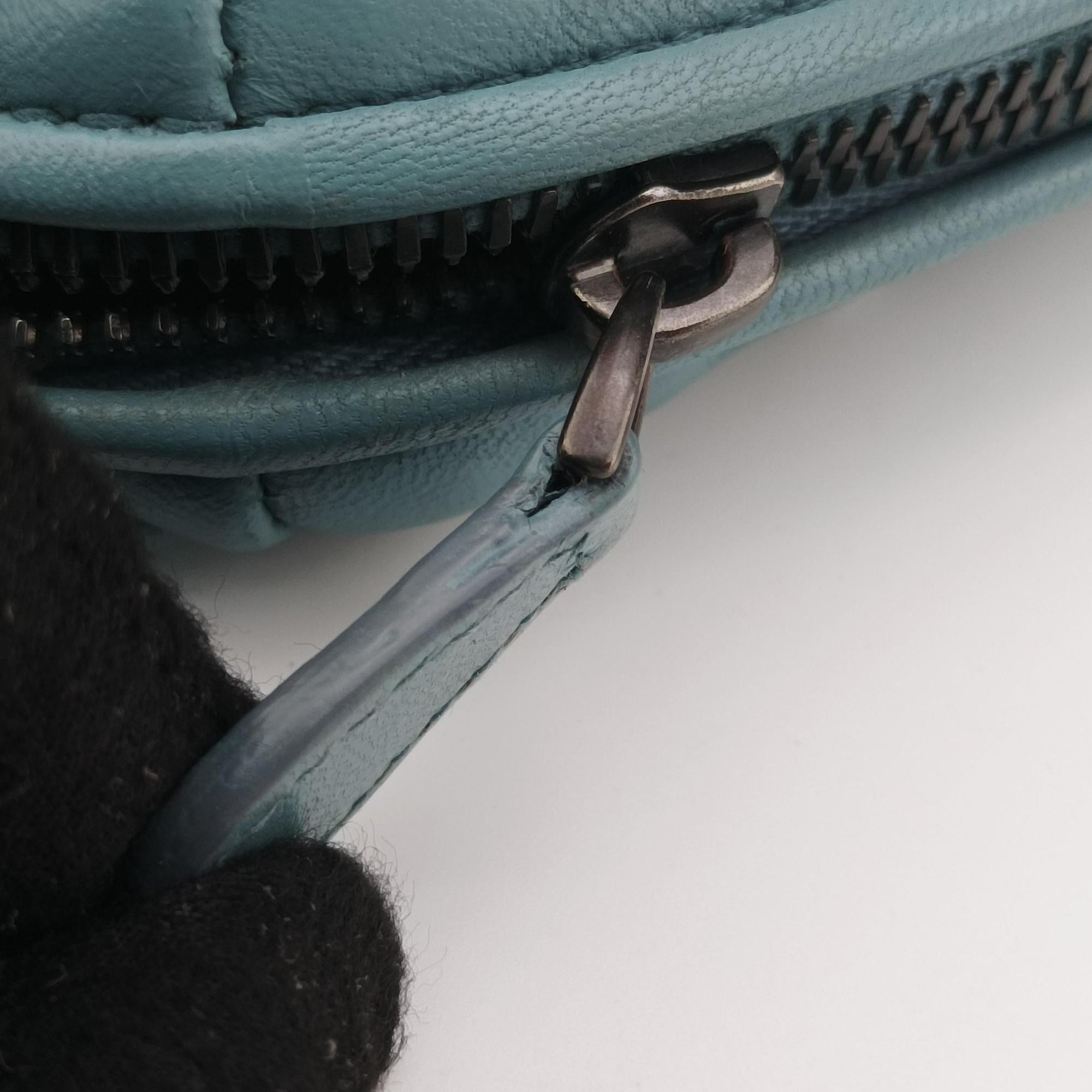 Secondhand Bottega Veneta Intrecciato Floral Nodini Blue lambskin  shoulderbag | stylenewstar