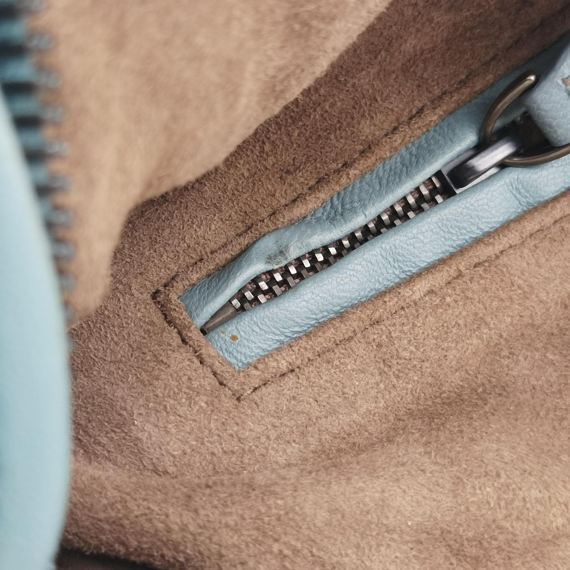 Secondhand Bottega Veneta Intrecciato Floral Nodini Blue lambskin  shoulderbag | stylenewstar