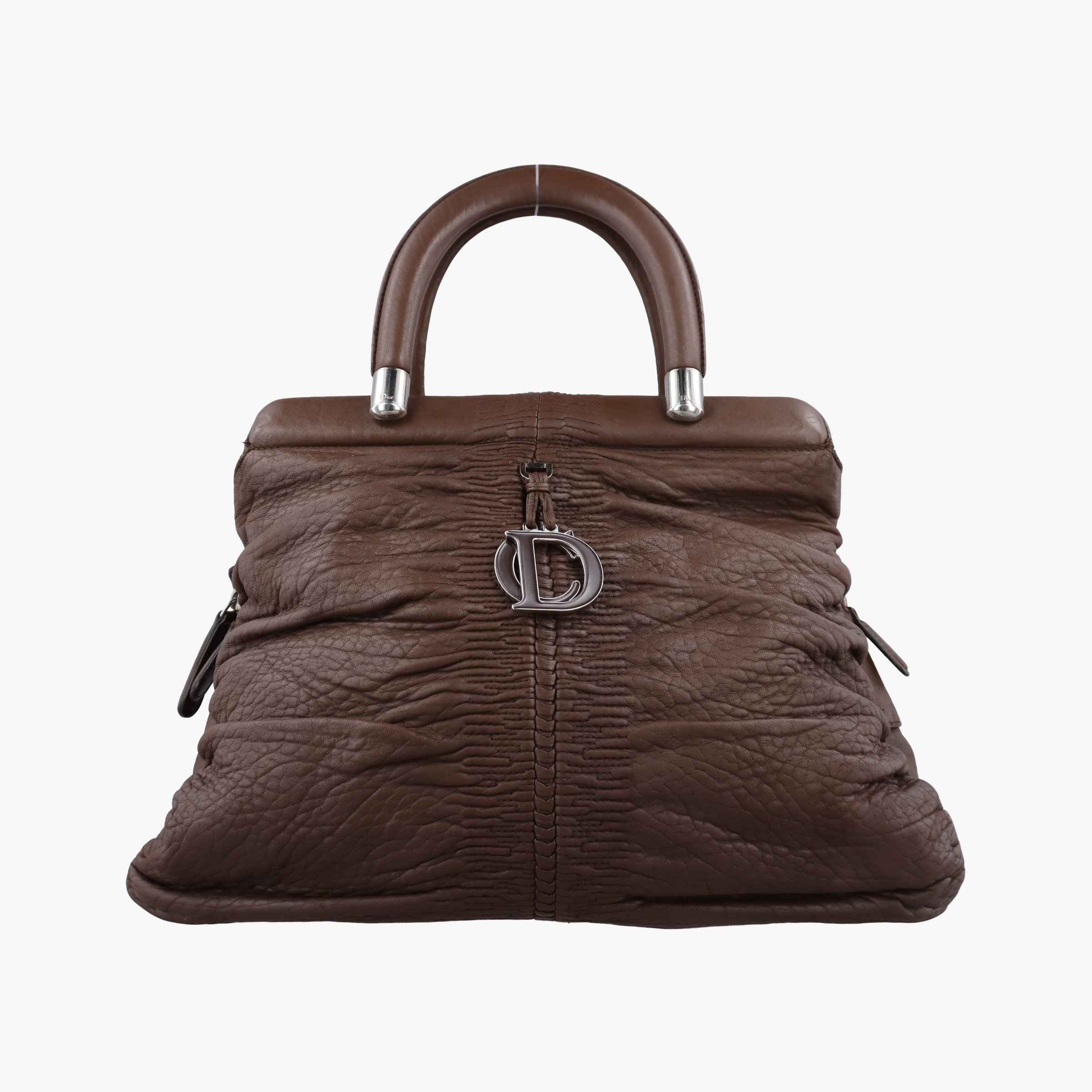 Pre-owned Christian Dior Karenina Brown lambskin  handbag | stylenewstar