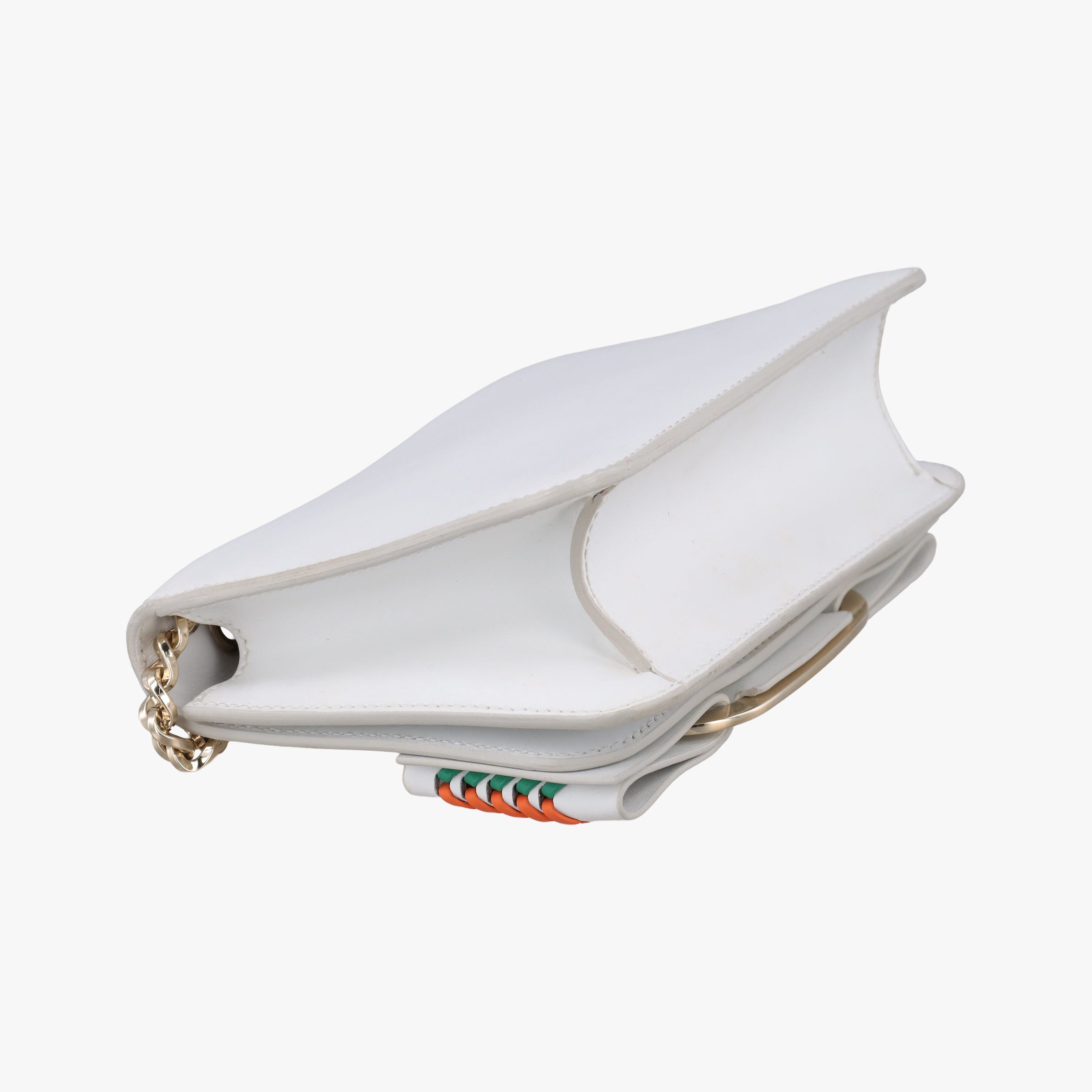 Pre-owned Ferragamo Viva White×multicolor Leather  shoulderbag | stylenewstar