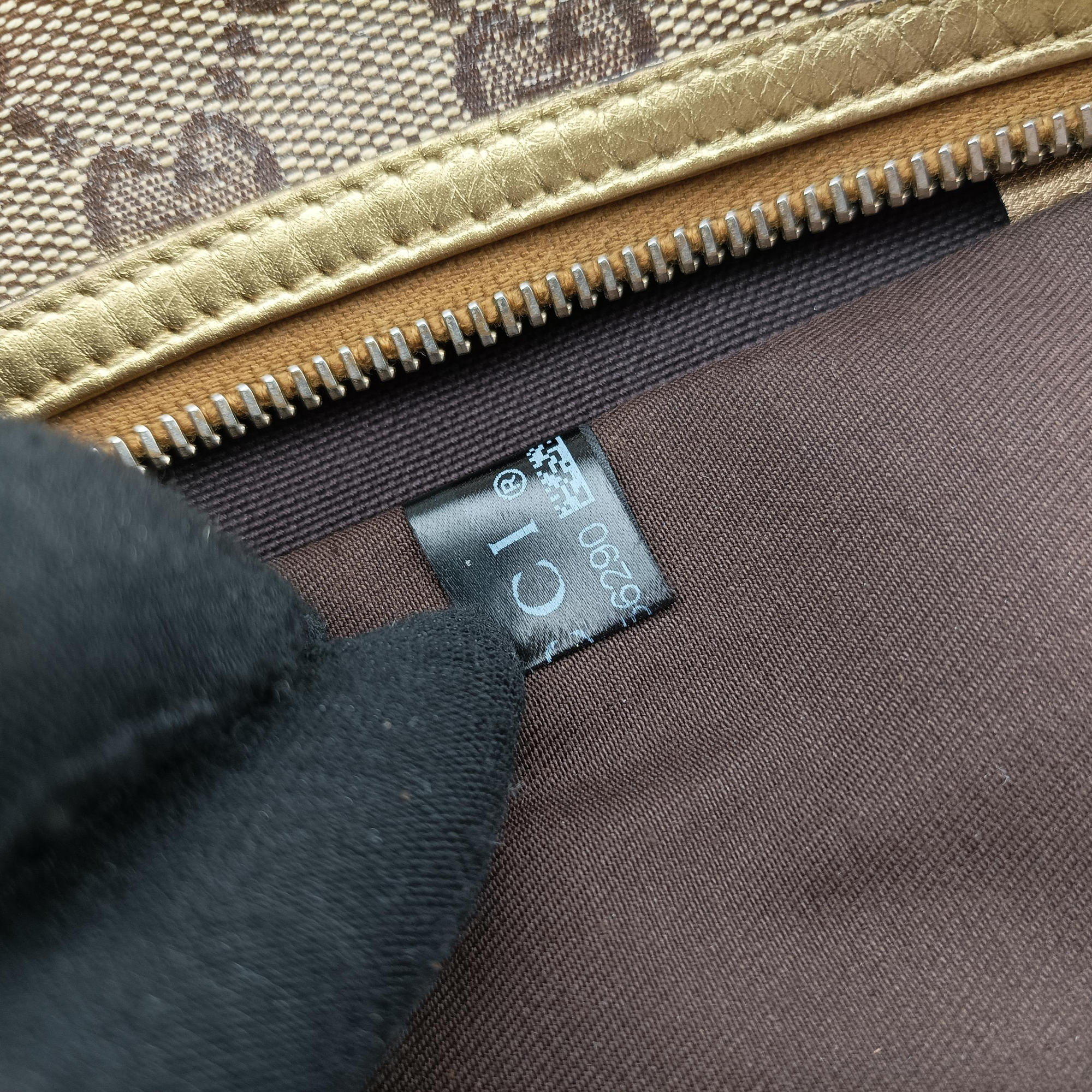 Pre-owned Gucci GG Plus GG Supreme Brown×golden PVC coated canvas×leather 193604 handbag | stylenewstar