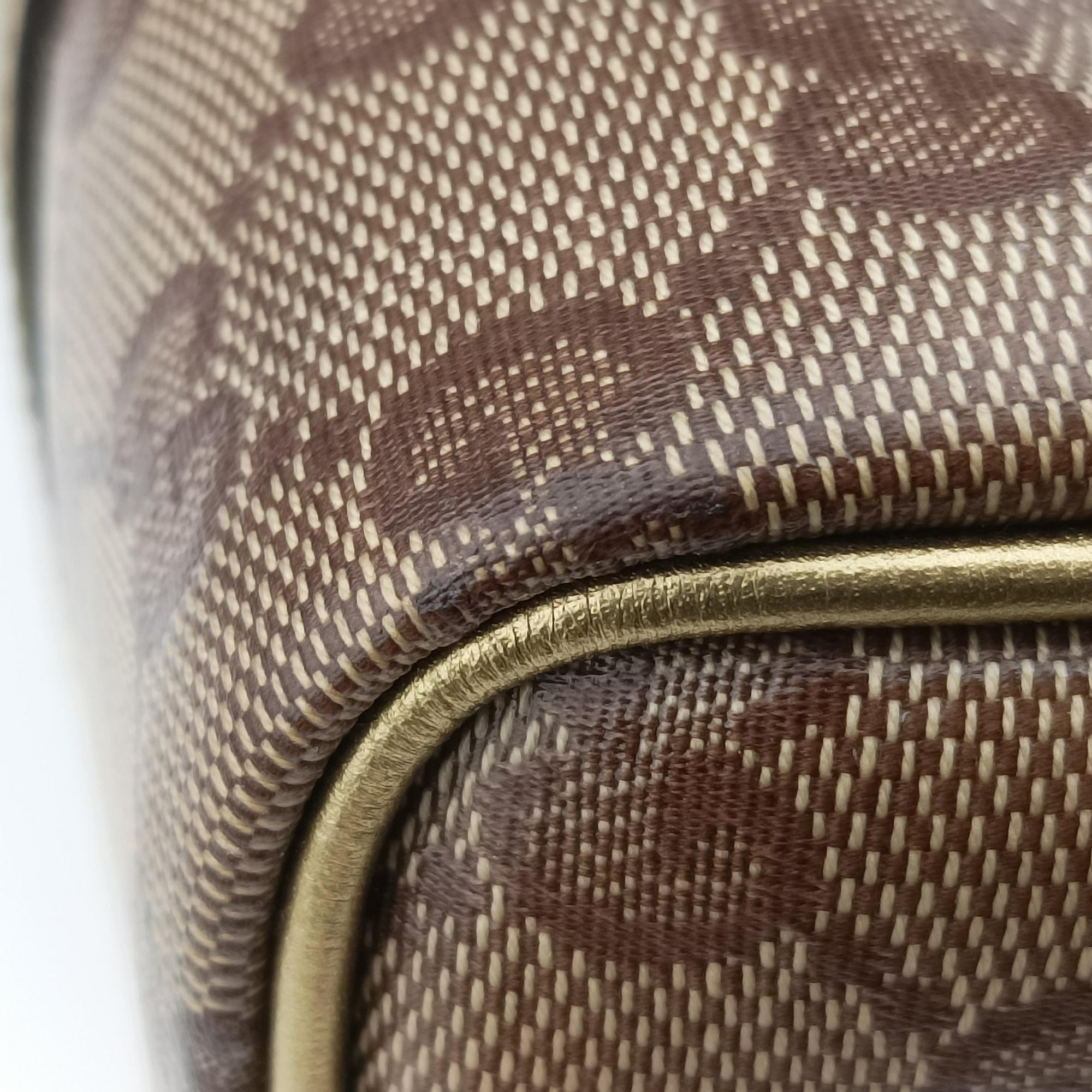 Pre-owned Gucci GG Plus GG Supreme Brown×golden PVC coated canvas×leather 193604 handbag | stylenewstar