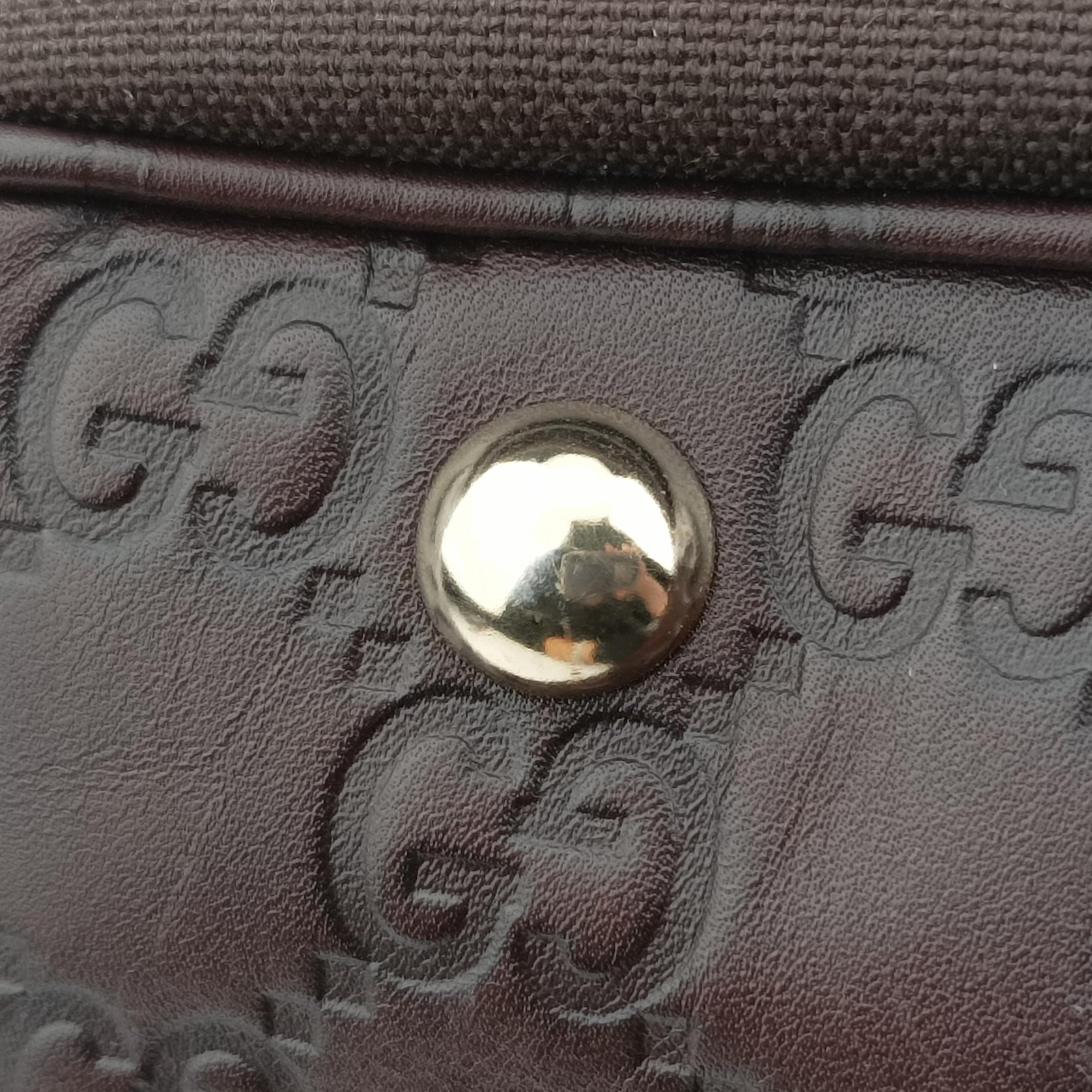 Vintage Gucci Guccissima Brown canvasxleather 279152 handbag | stylenewstar