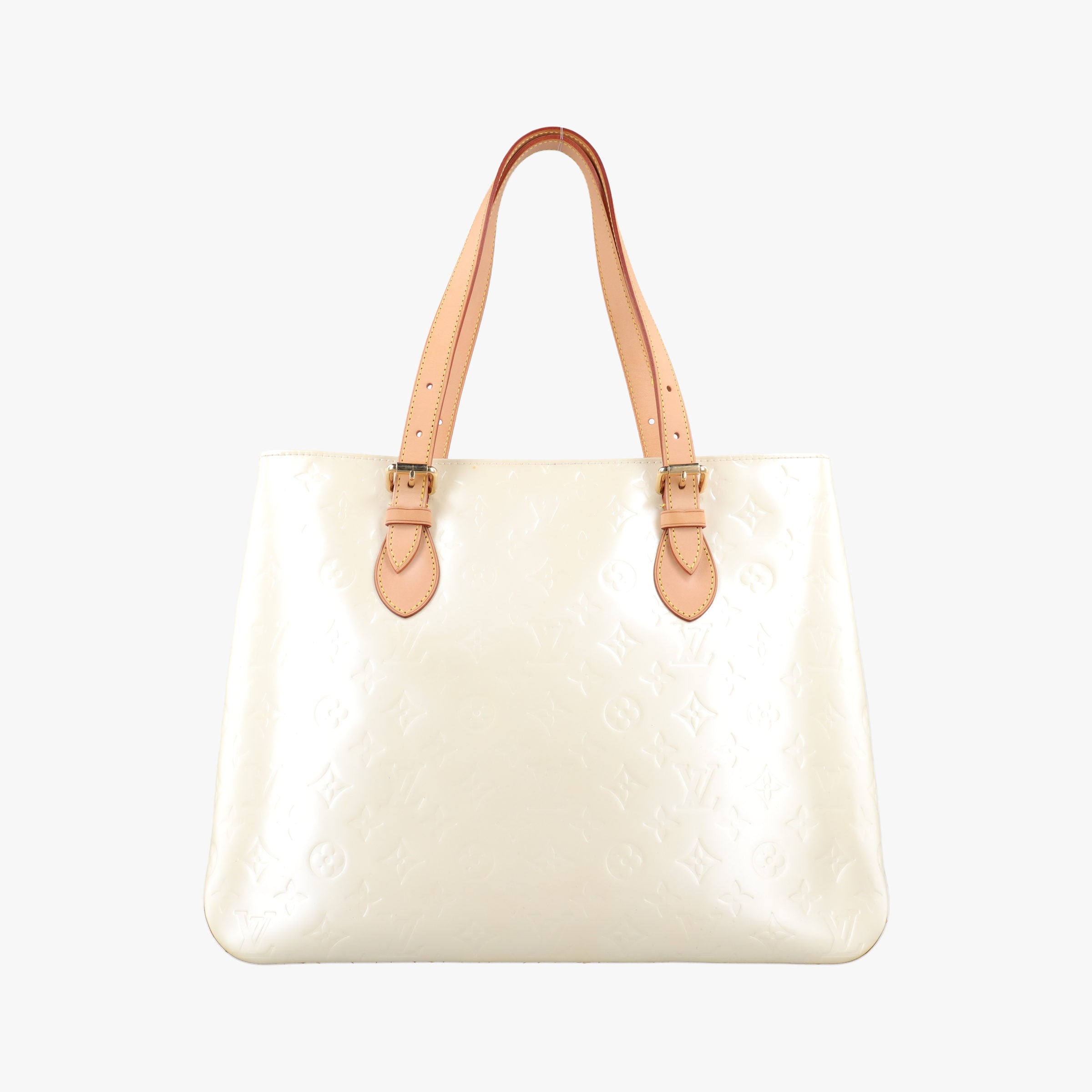 Pre-owned Louis Vuitton Brentwood Perle Vernis M91512 handbag | stylenewstar