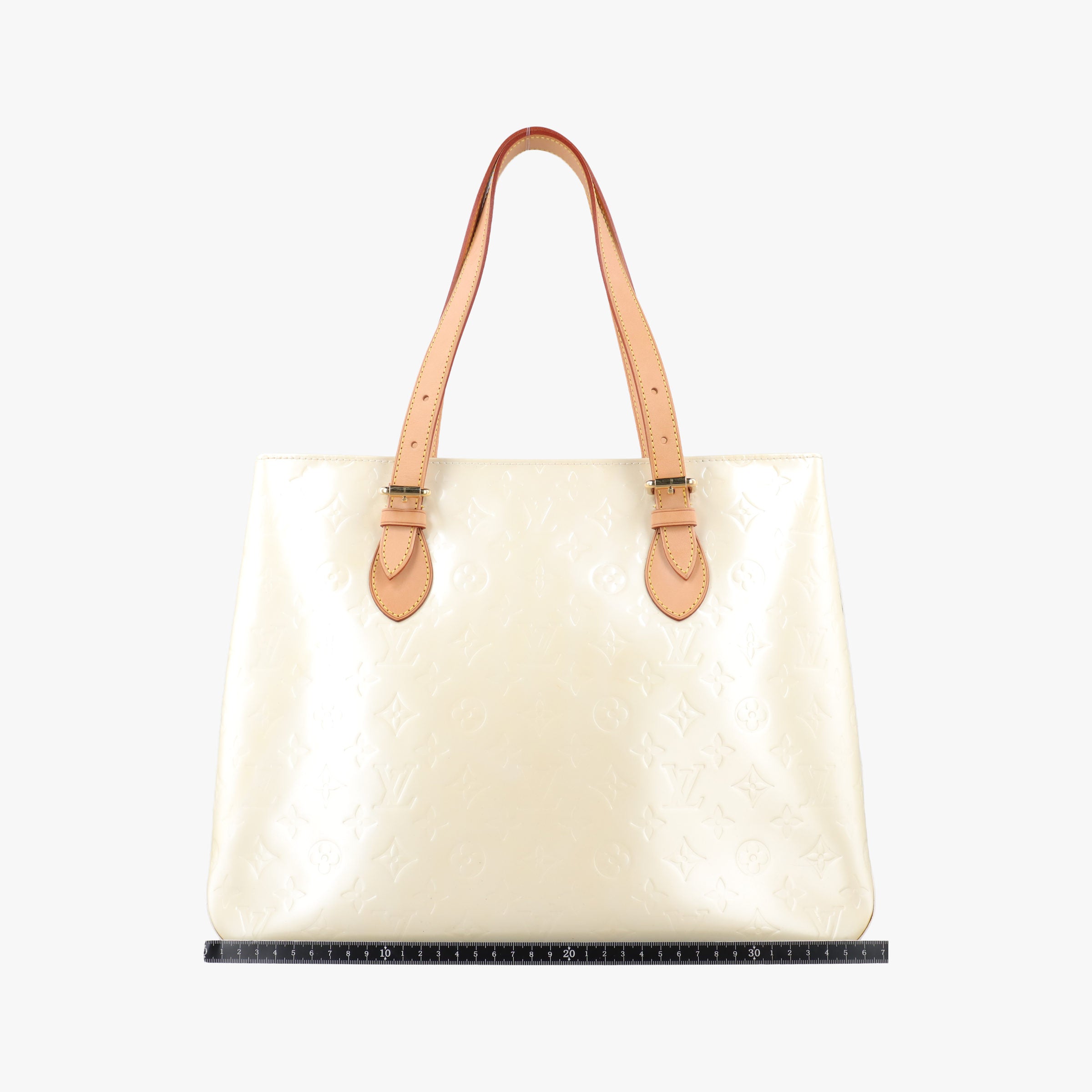 Pre-owned Louis Vuitton Brentwood Perle Vernis M91512 handbag | stylenewstar
