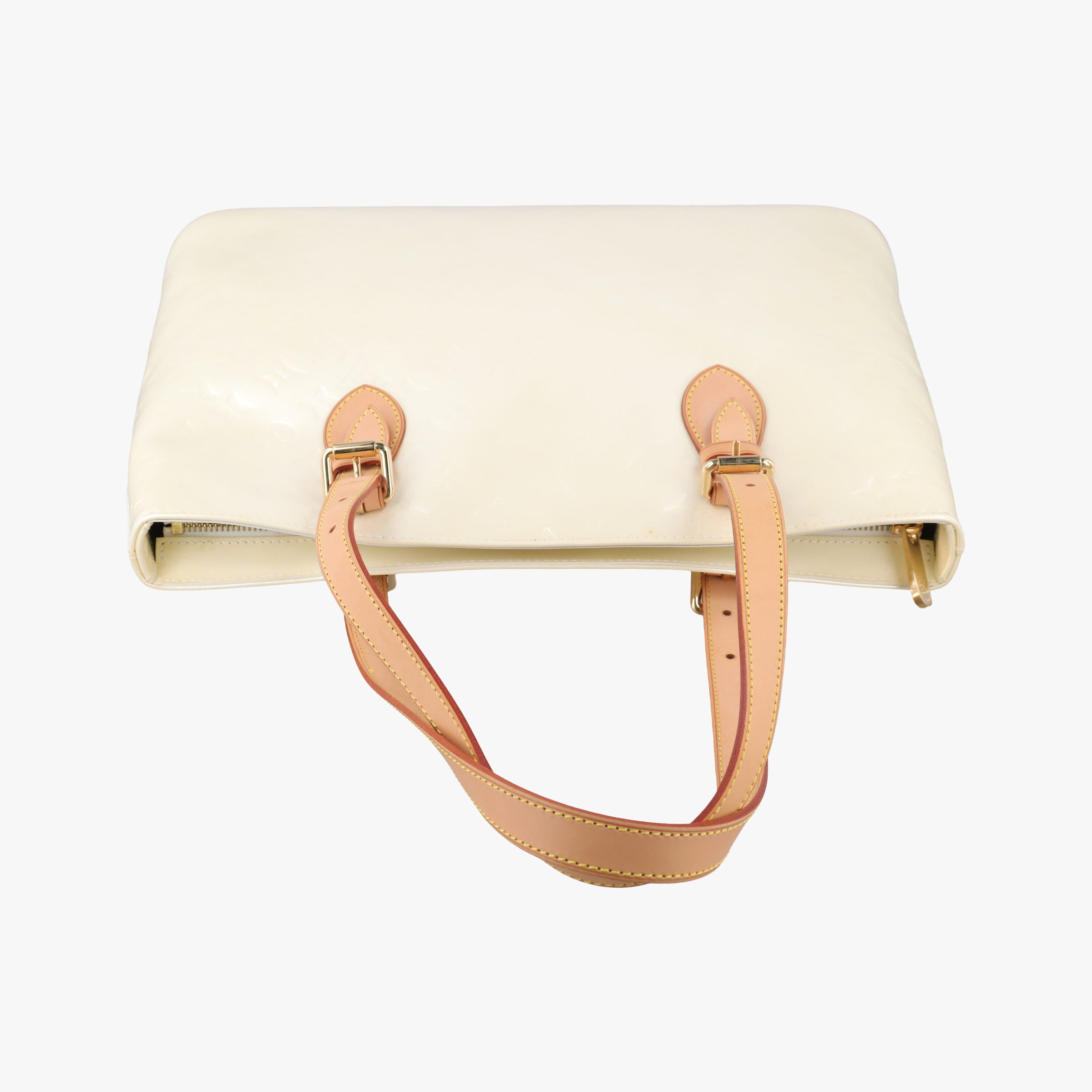 Pre-owned Louis Vuitton Brentwood Perle Vernis M91512 handbag | stylenewstar