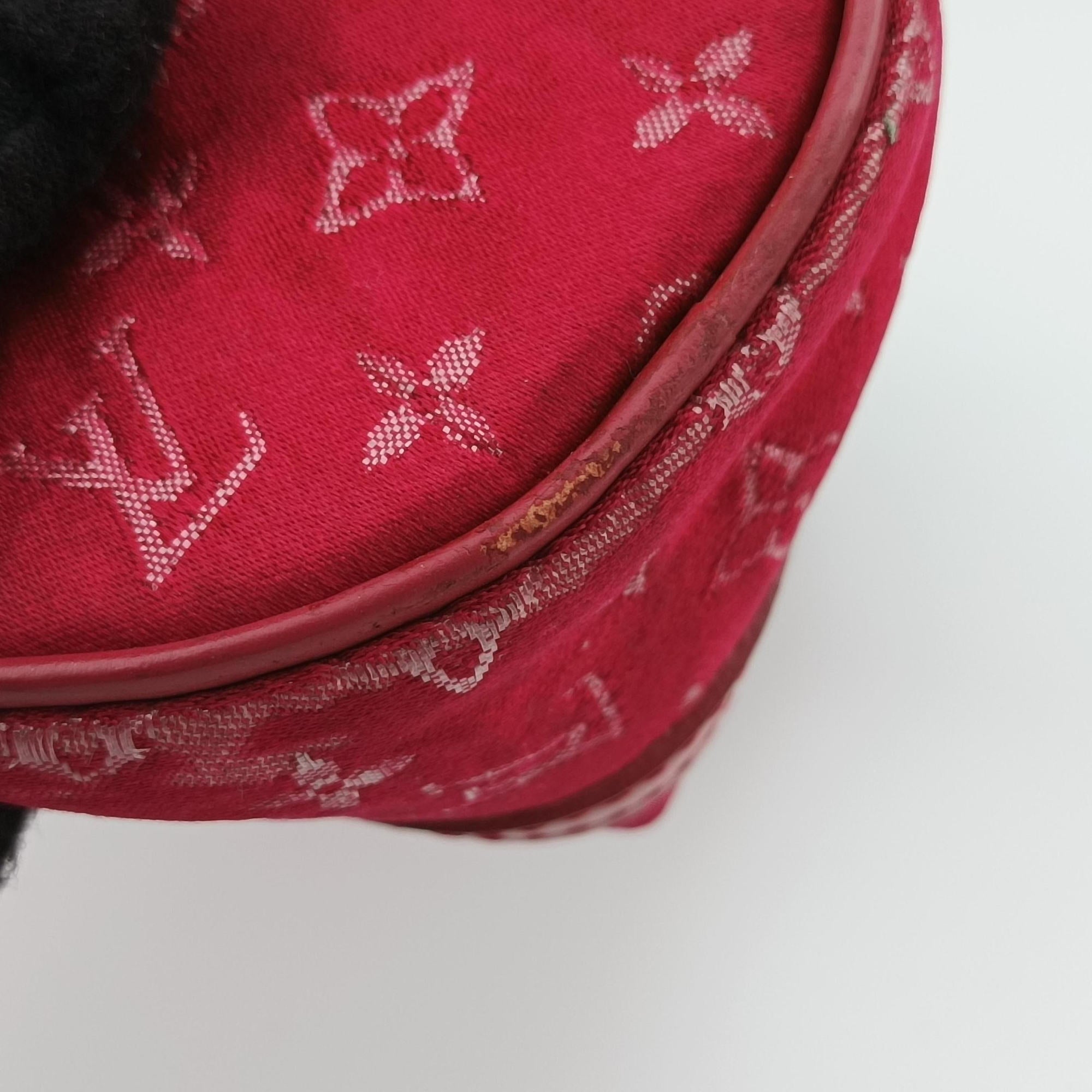 Secondhand Louis Vuitton Little Papillon Red Monogram Satin M92353 shoulderbag | stylenewstar