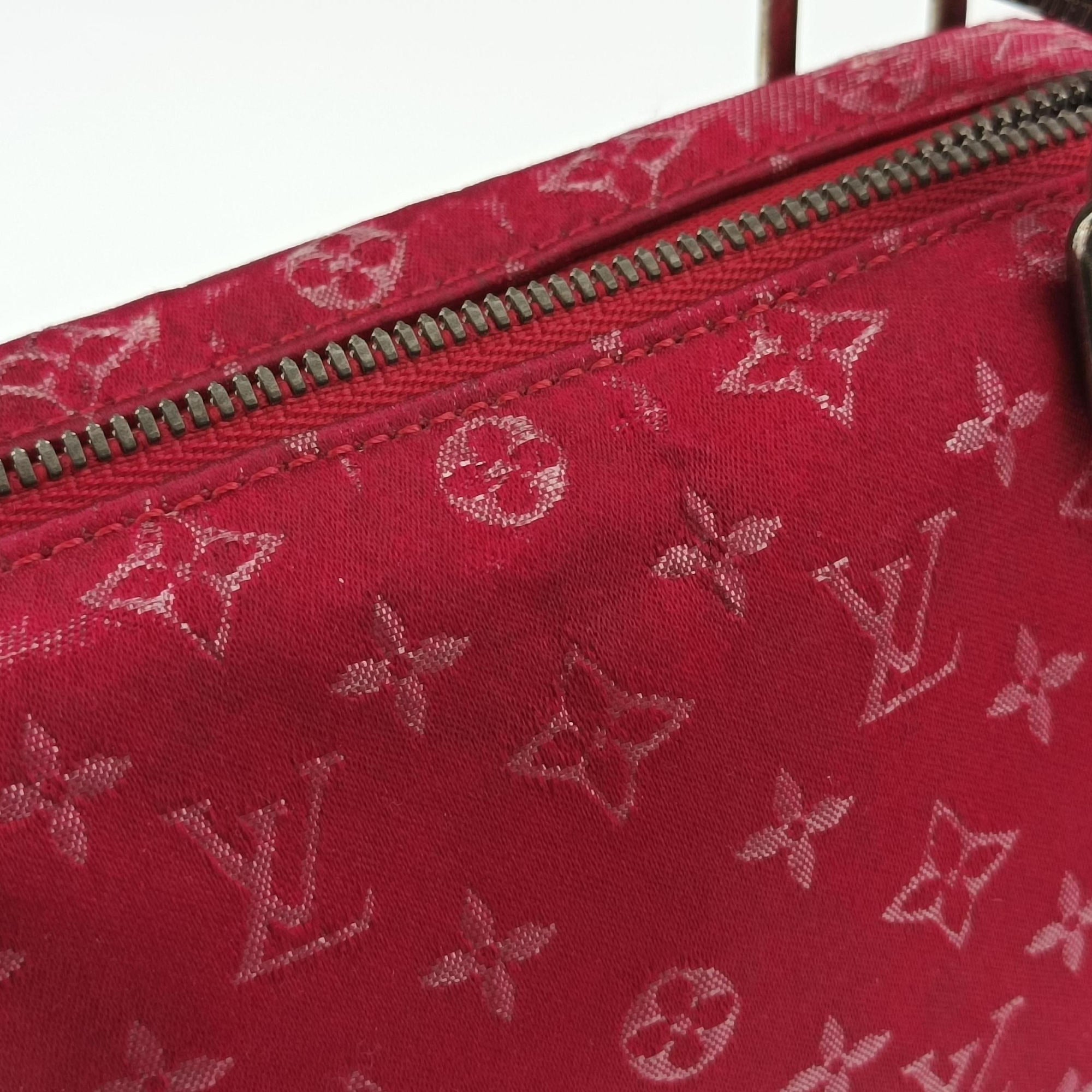 Secondhand Louis Vuitton Little Papillon Red Monogram Satin M92353 shoulderbag | stylenewstar