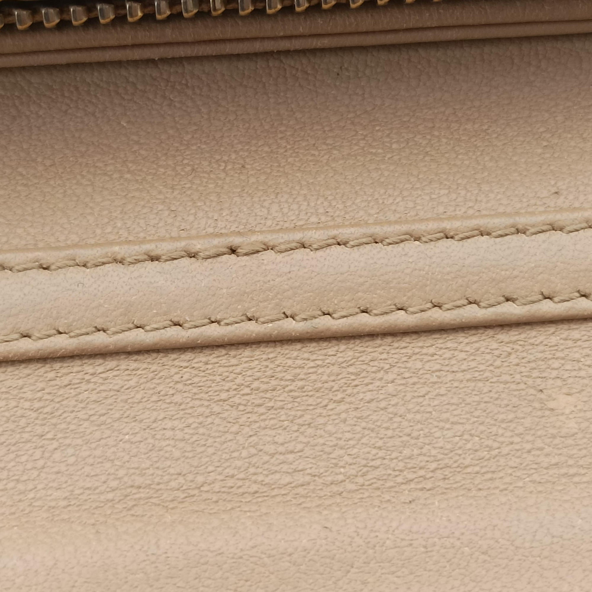 Pre-owned Christian Dior Lady Dior Cannage Beige Patent  shoulderbag | stylenewstar